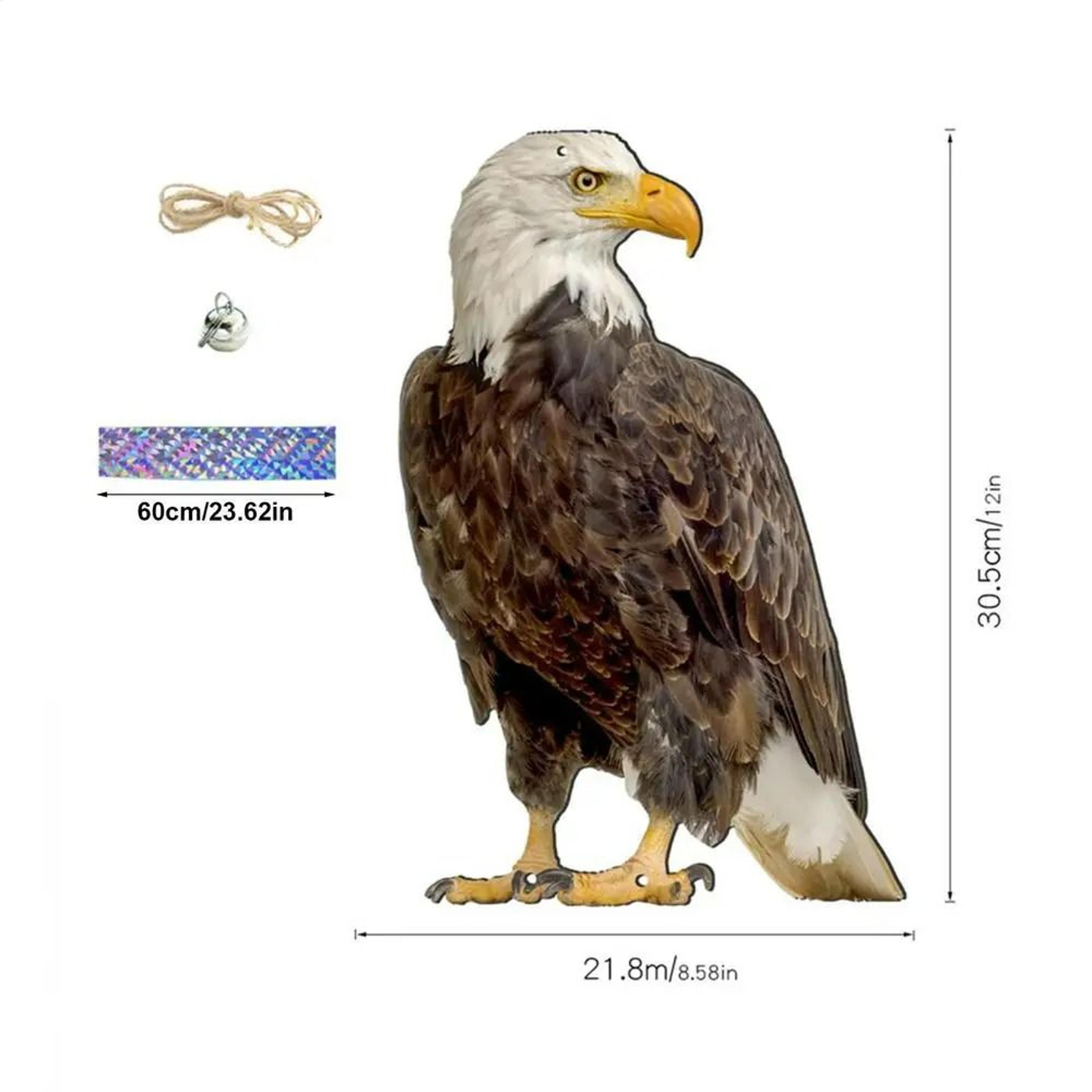 Flat Waterproof Realistic Owl Bird Repellent Scarecrow Device 11