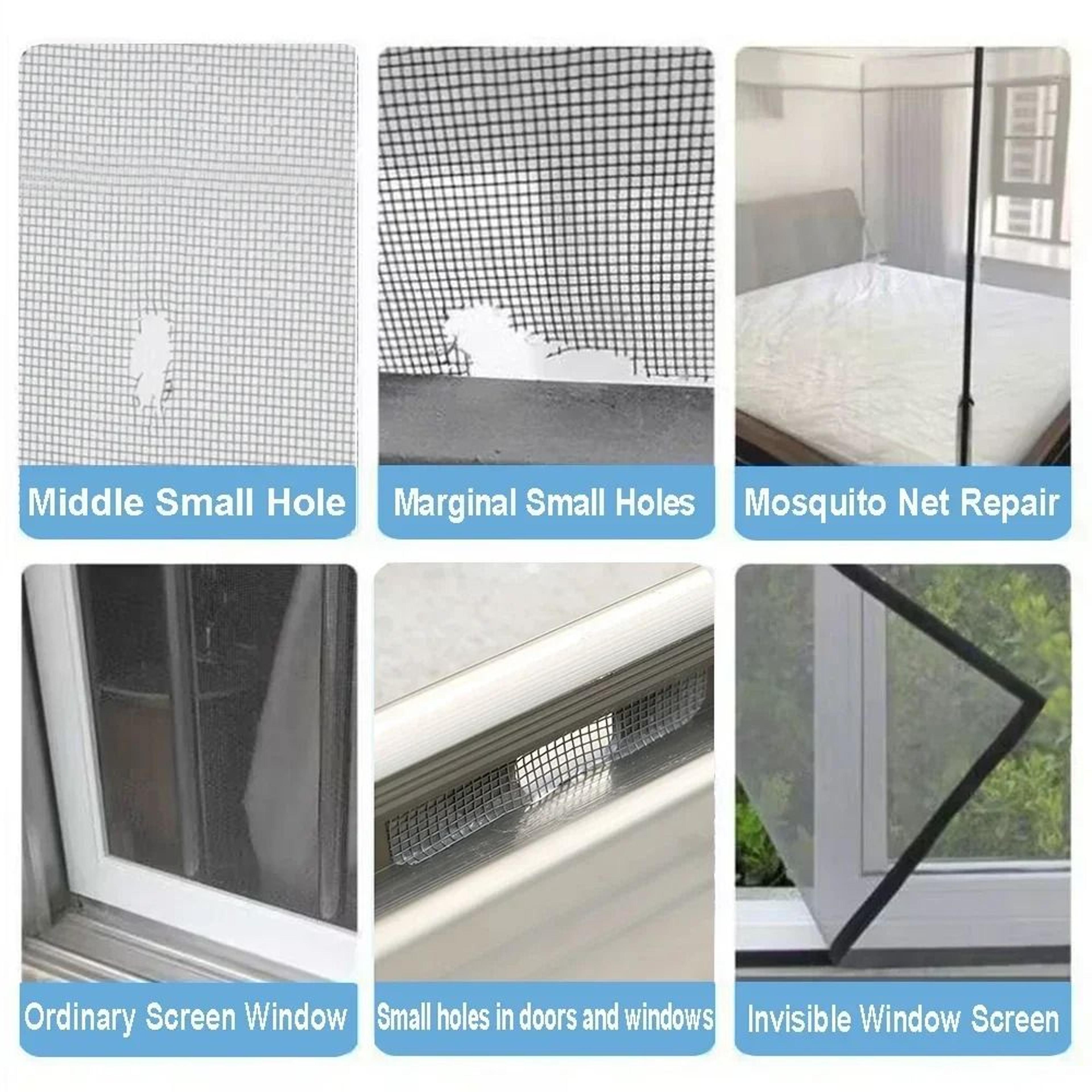 10Piece SelfAdhesive Window  Door Screen Repair Mesh Patch Set 5