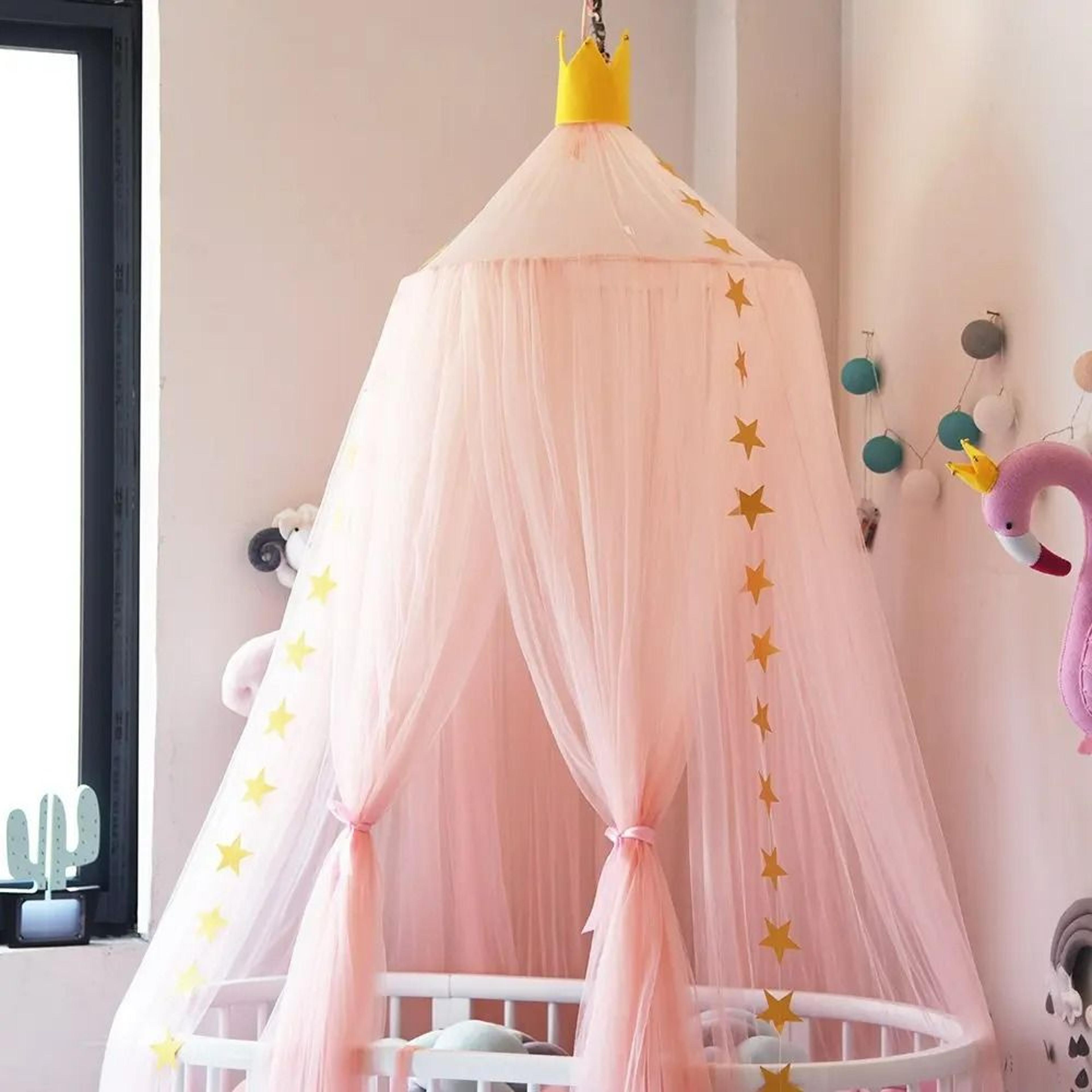 Battilo Elegant Round Dome Hanging Bed Canopy  Play Tent 1