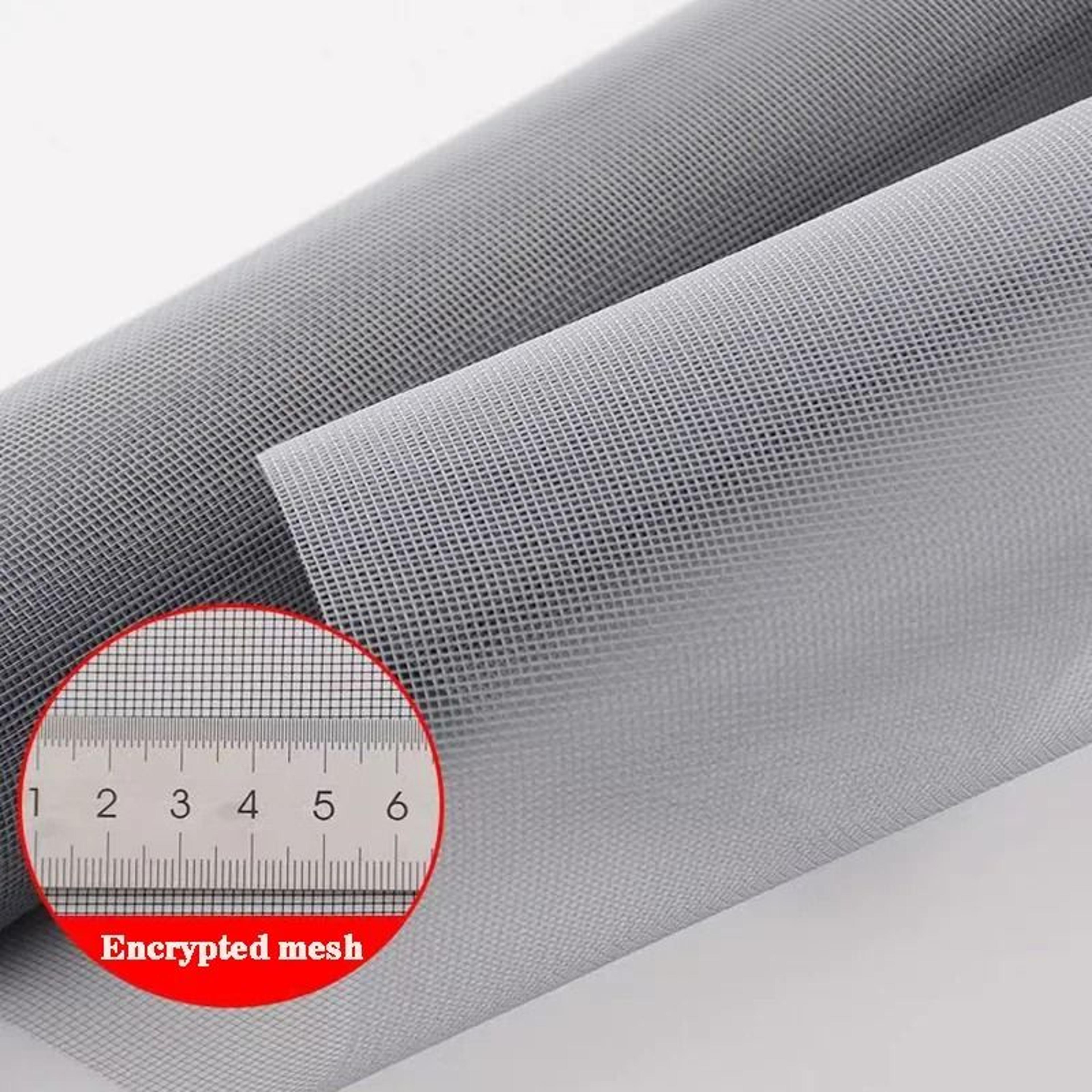 grey pp nano mesh dust & anti-mosquito window screen roll