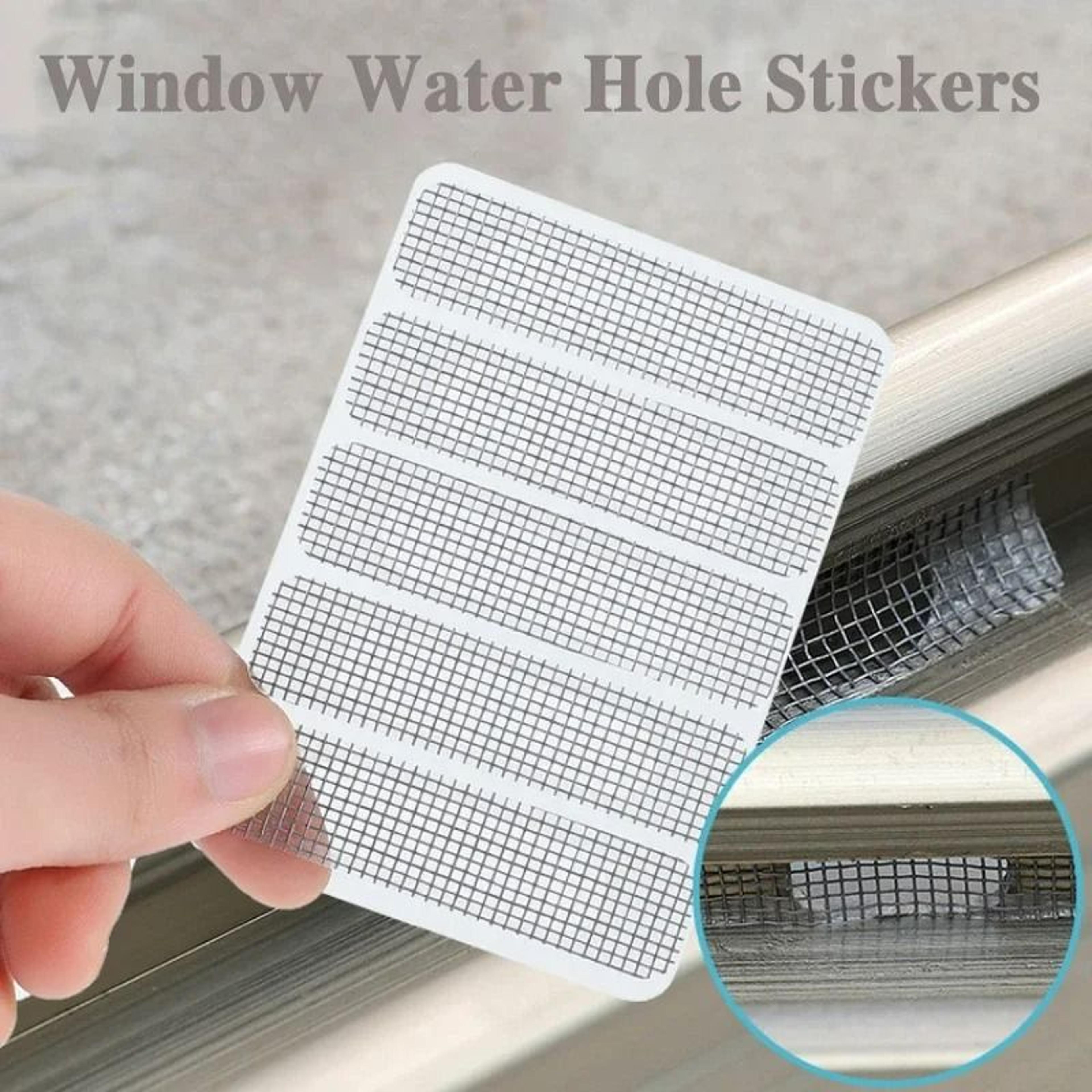 10pcs SelfAdhesive Window Screen Patch  Drain Hole Repair Mesh Stickers 1