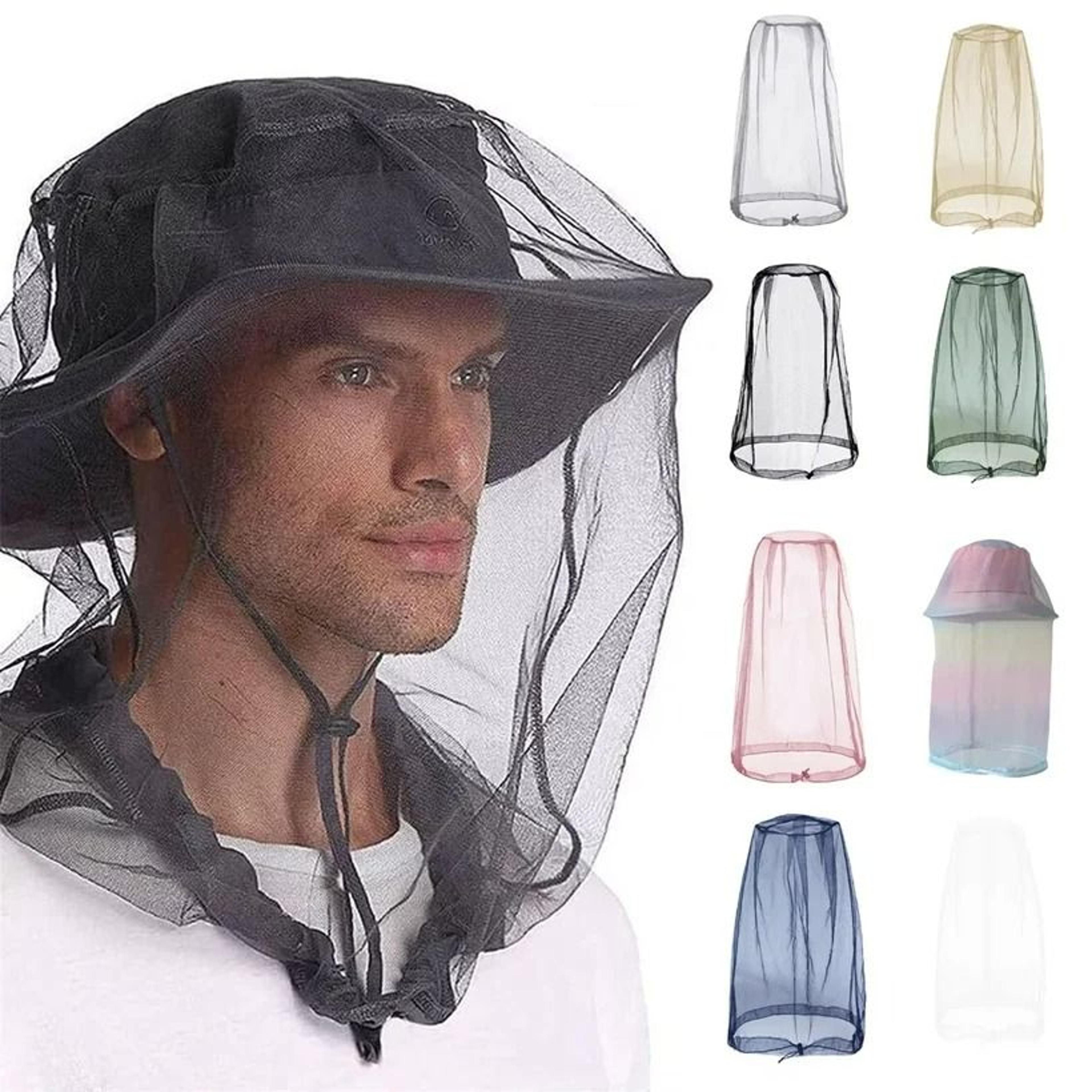 outdoor mosquito head mesh net gardening & camping hat
