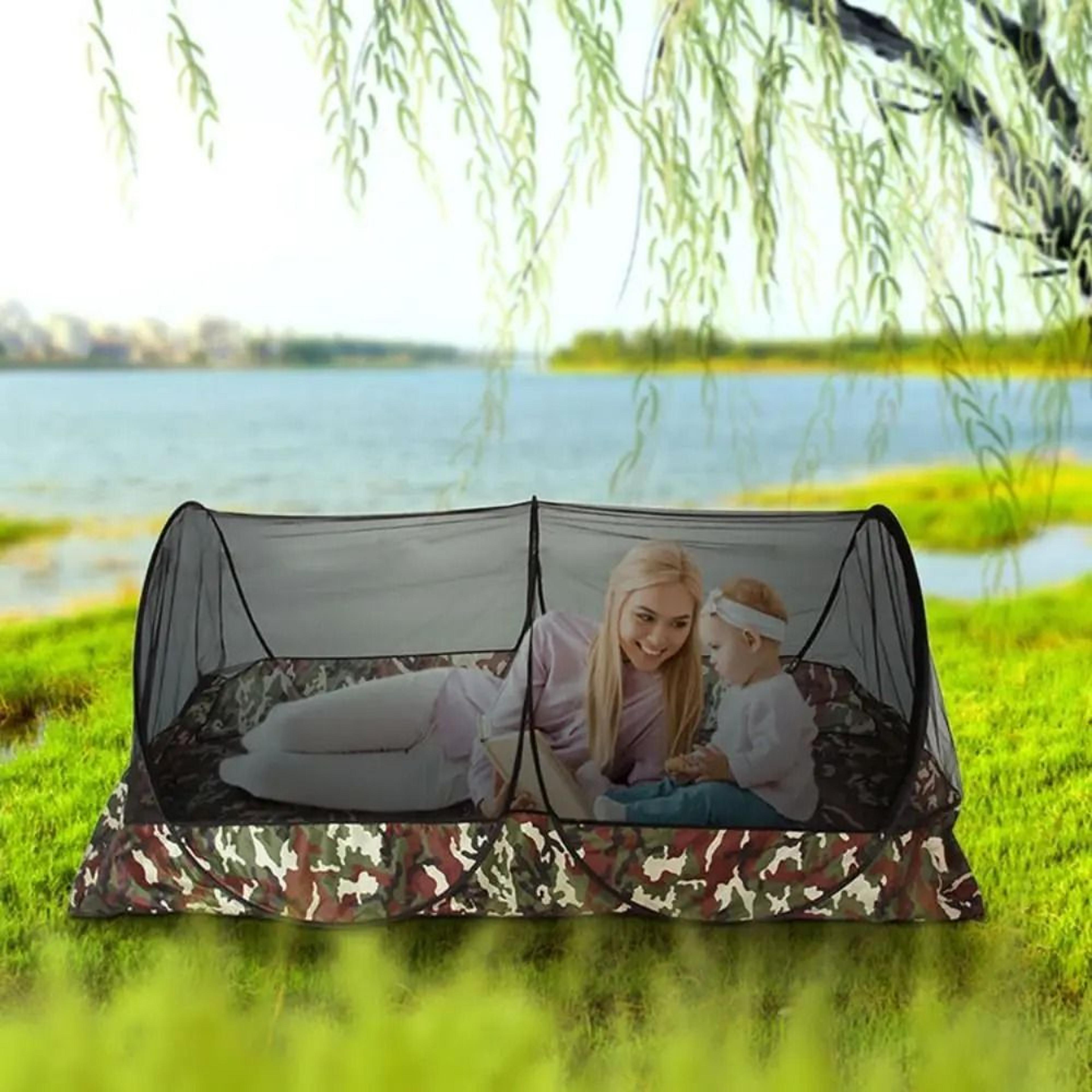 Portable Camo Pop Up Bug Tent Folding Camping Mosquito Net 3