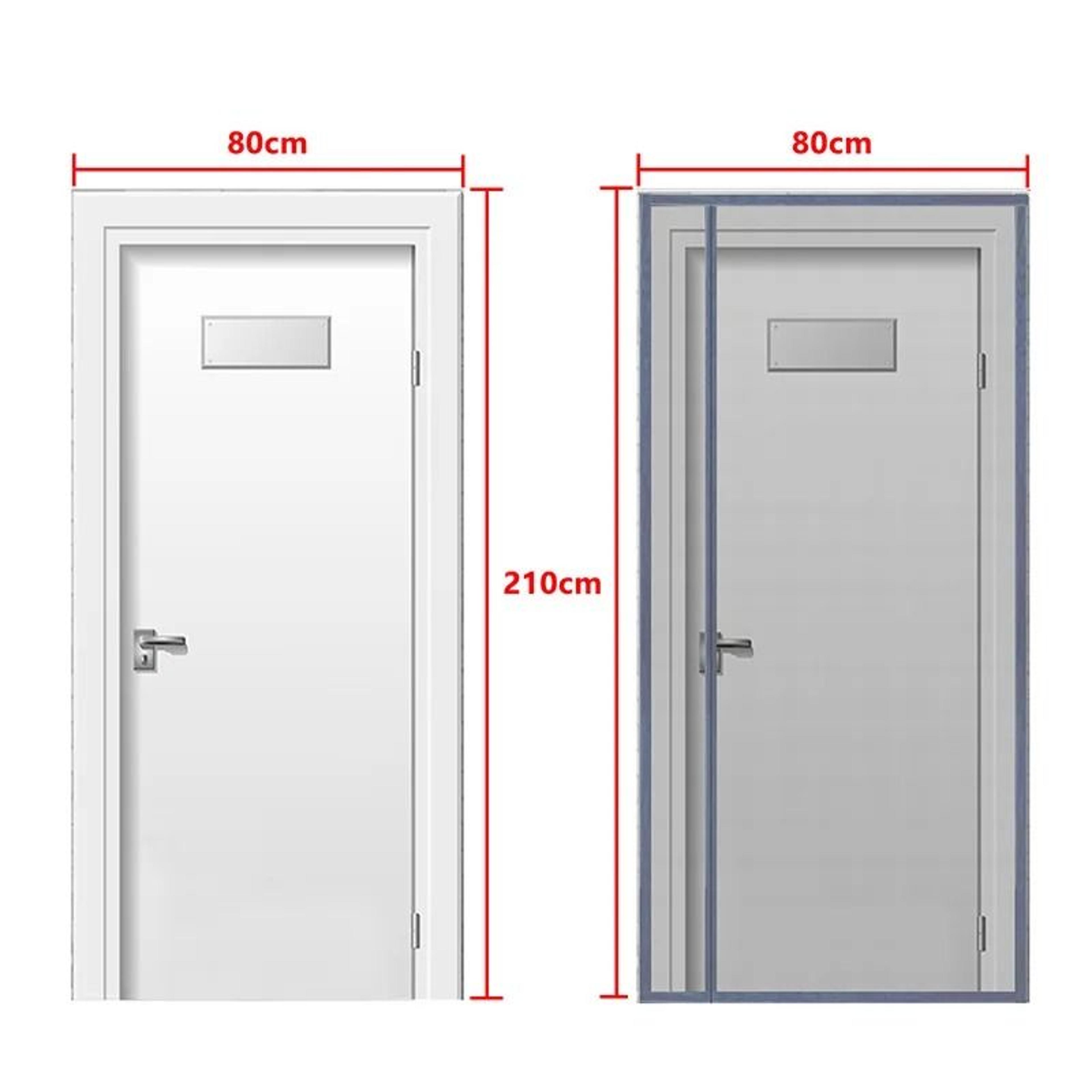 Grey Side Open Magnetic Door Screen Net 6