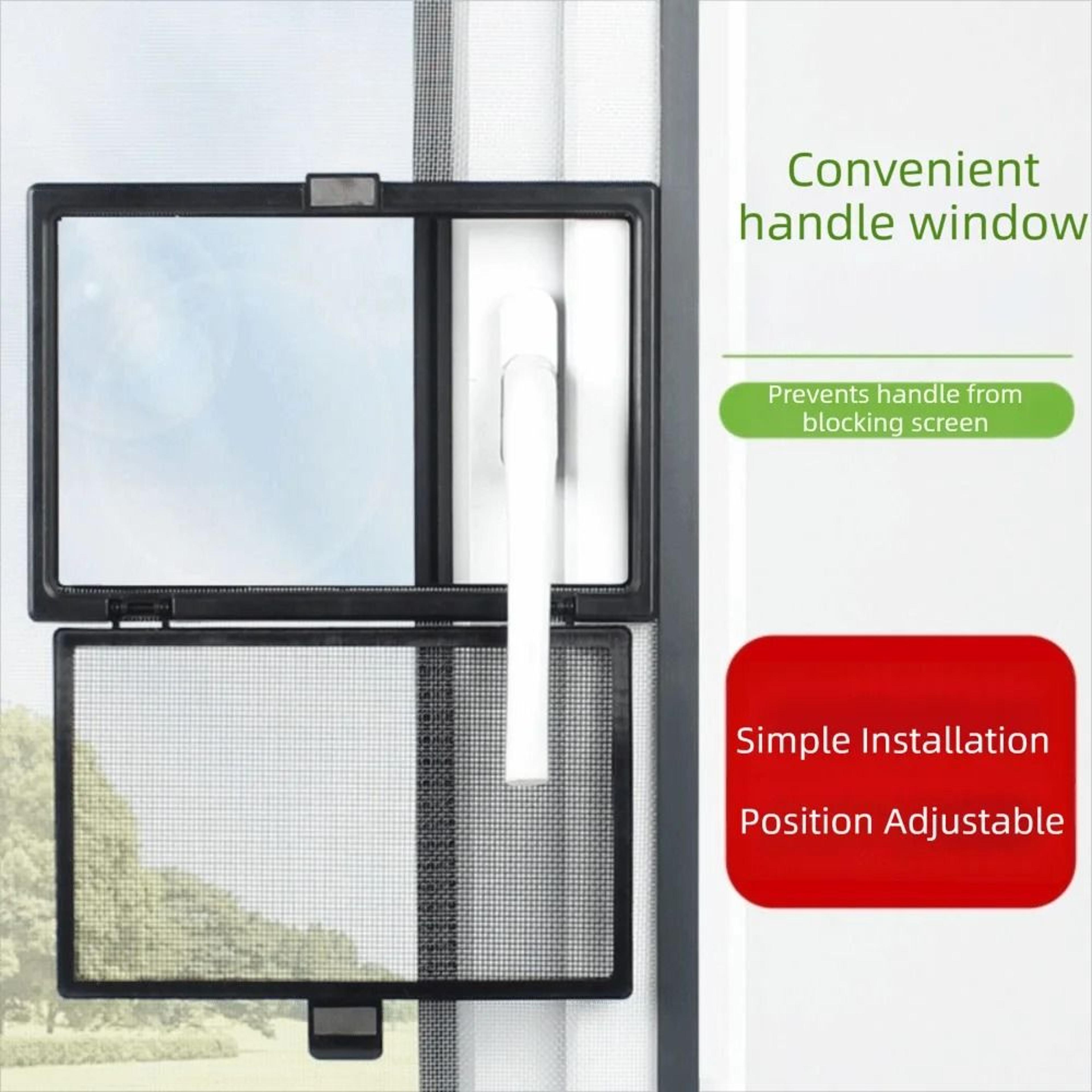 External Opening DIY Invisible Window Mesh Screen 4