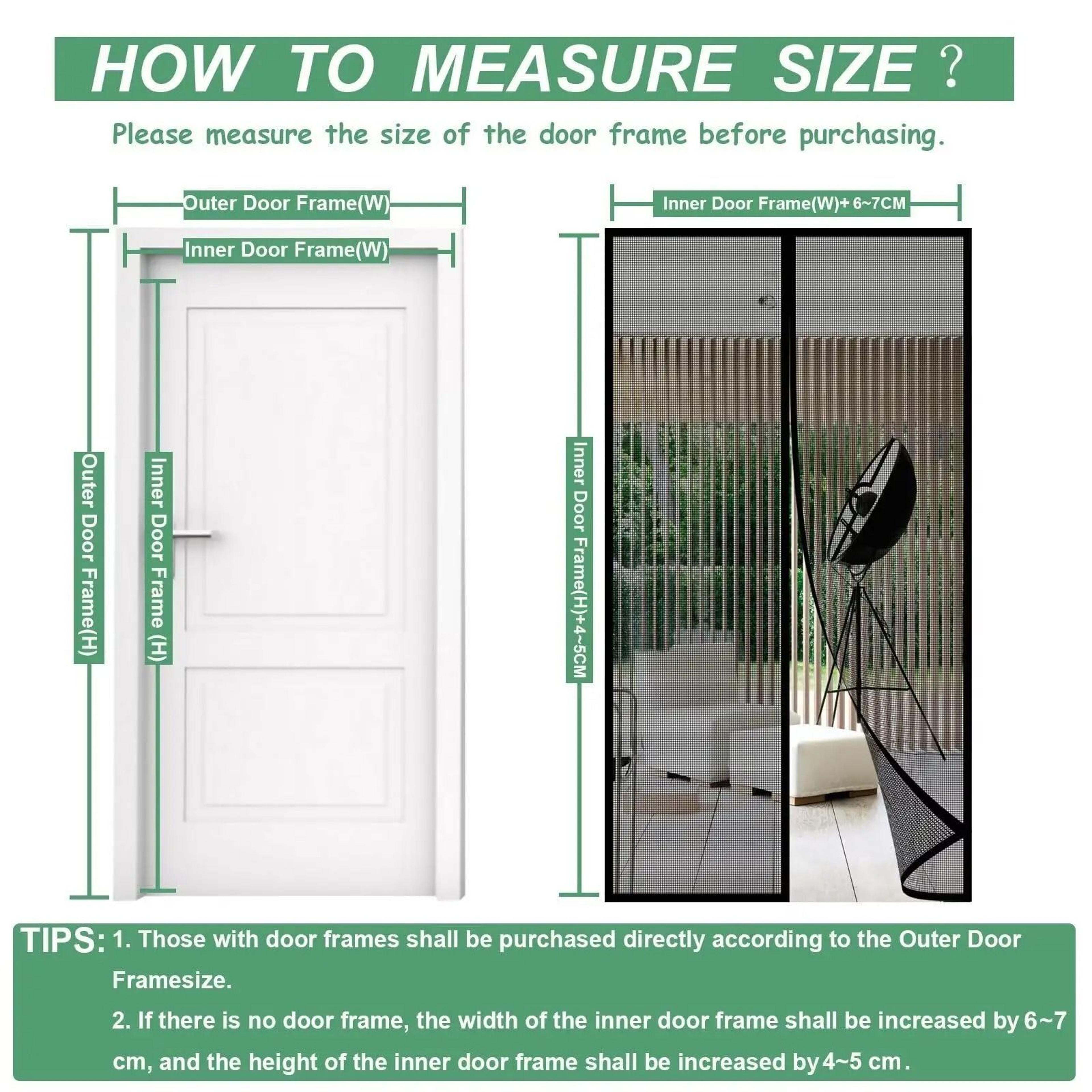 Magnetic Automatic Closing Screen Door Curtain 5