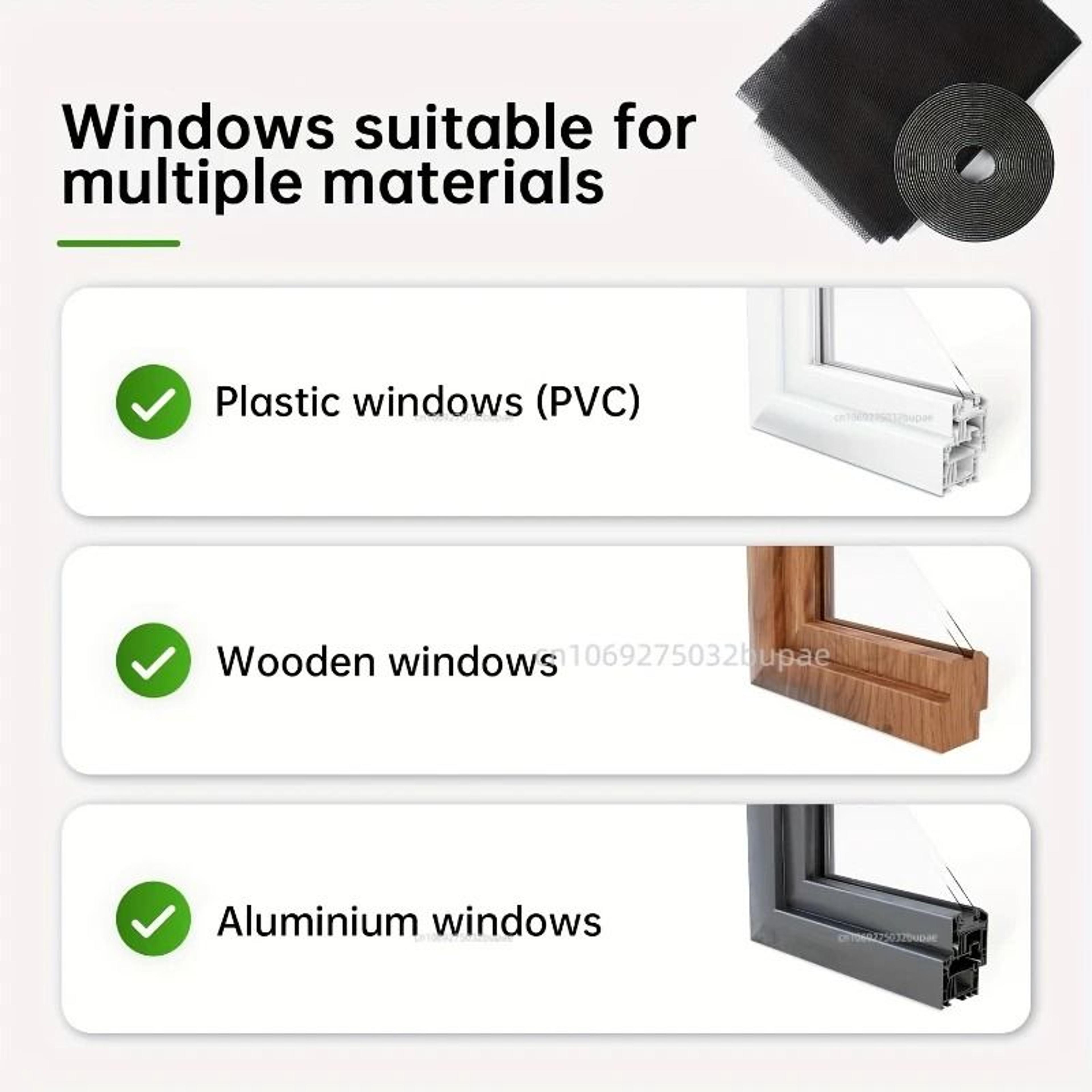 Adhesive AntiFly Mosquito Window Net Curtain 6