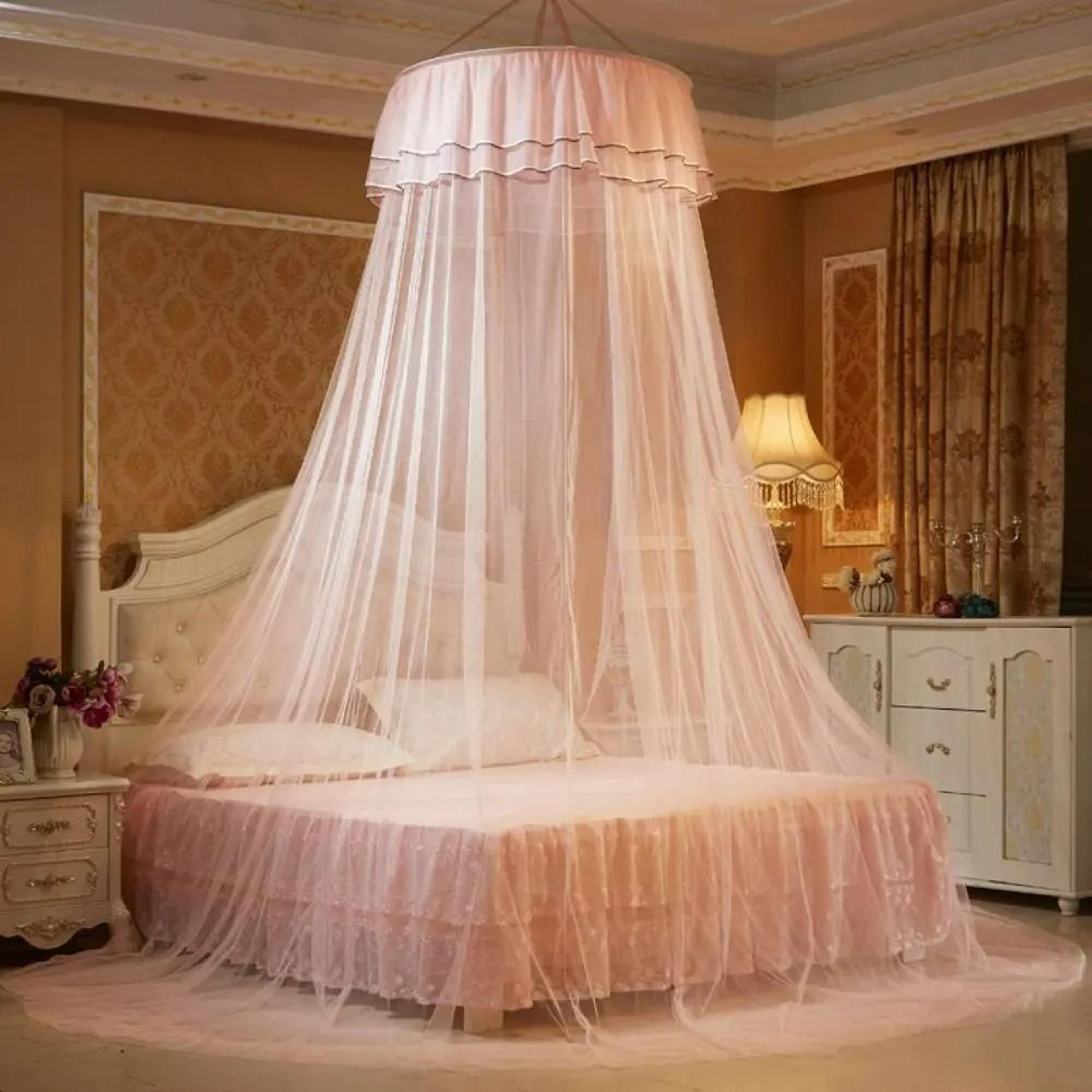 Universal Luxury Lace Princess Dome Bed Canopy Net 7