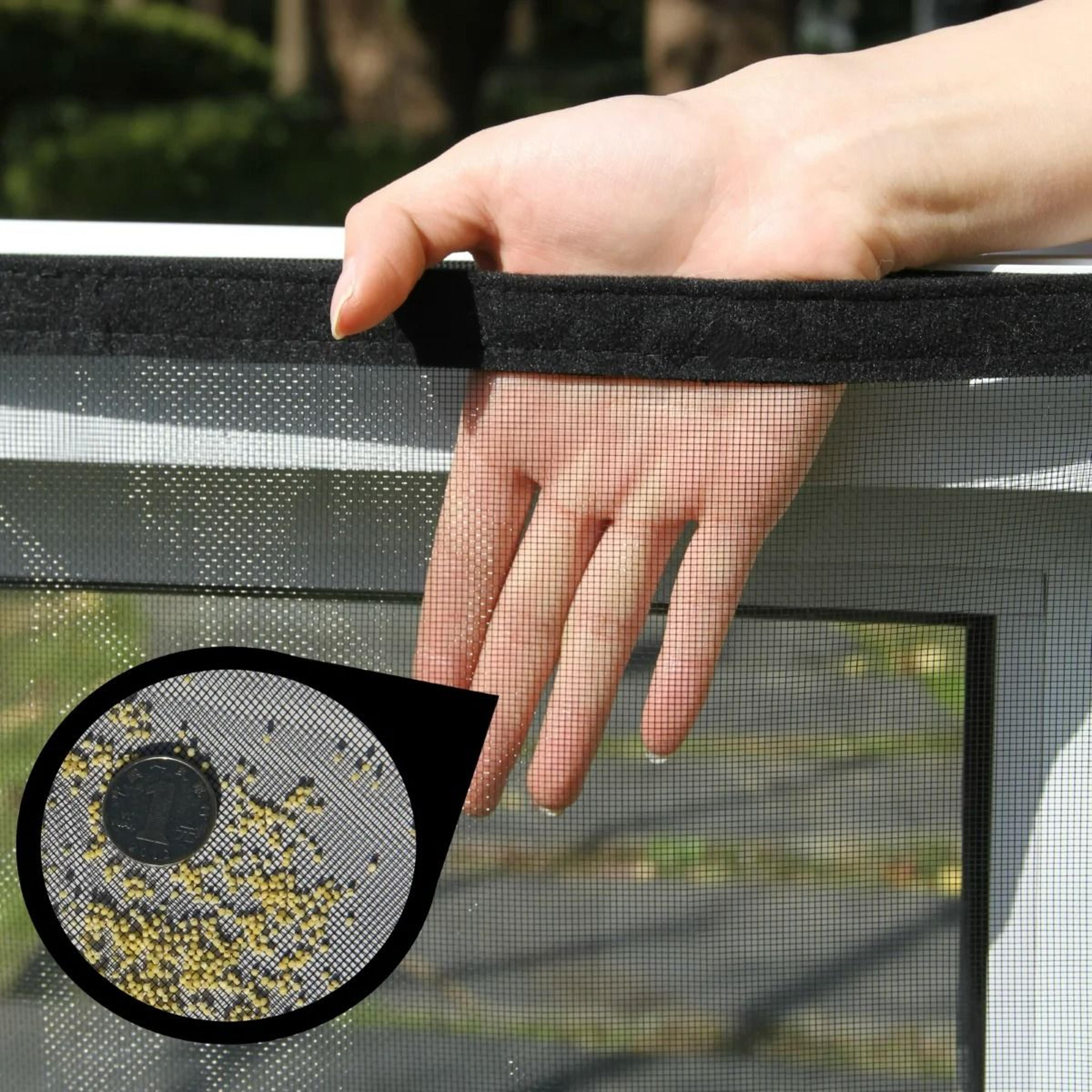 DIY Black SelfAdhesive Window Mosquito Net 2