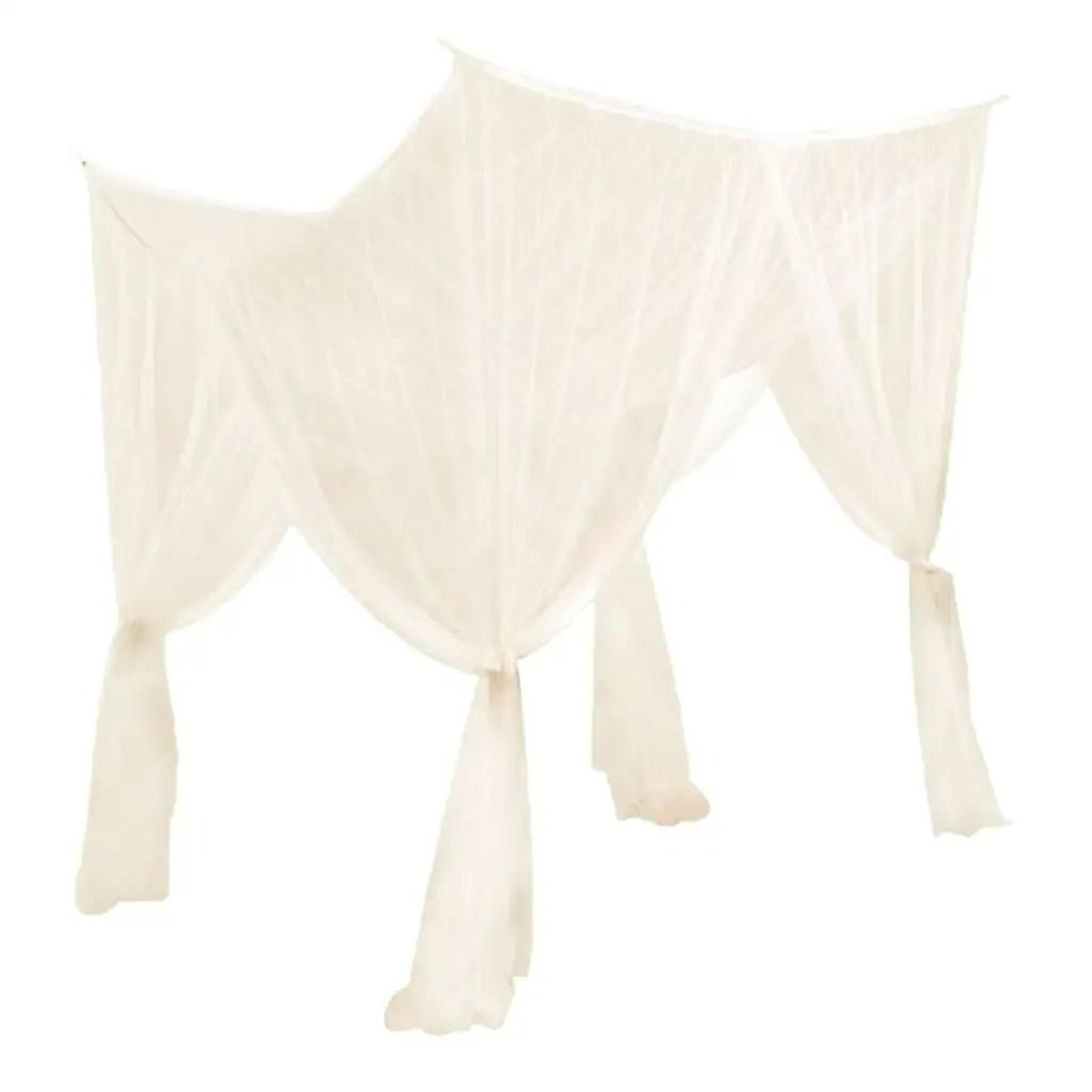 FourOpening Polyester Bed Canopy Privacy Curtain Net 1