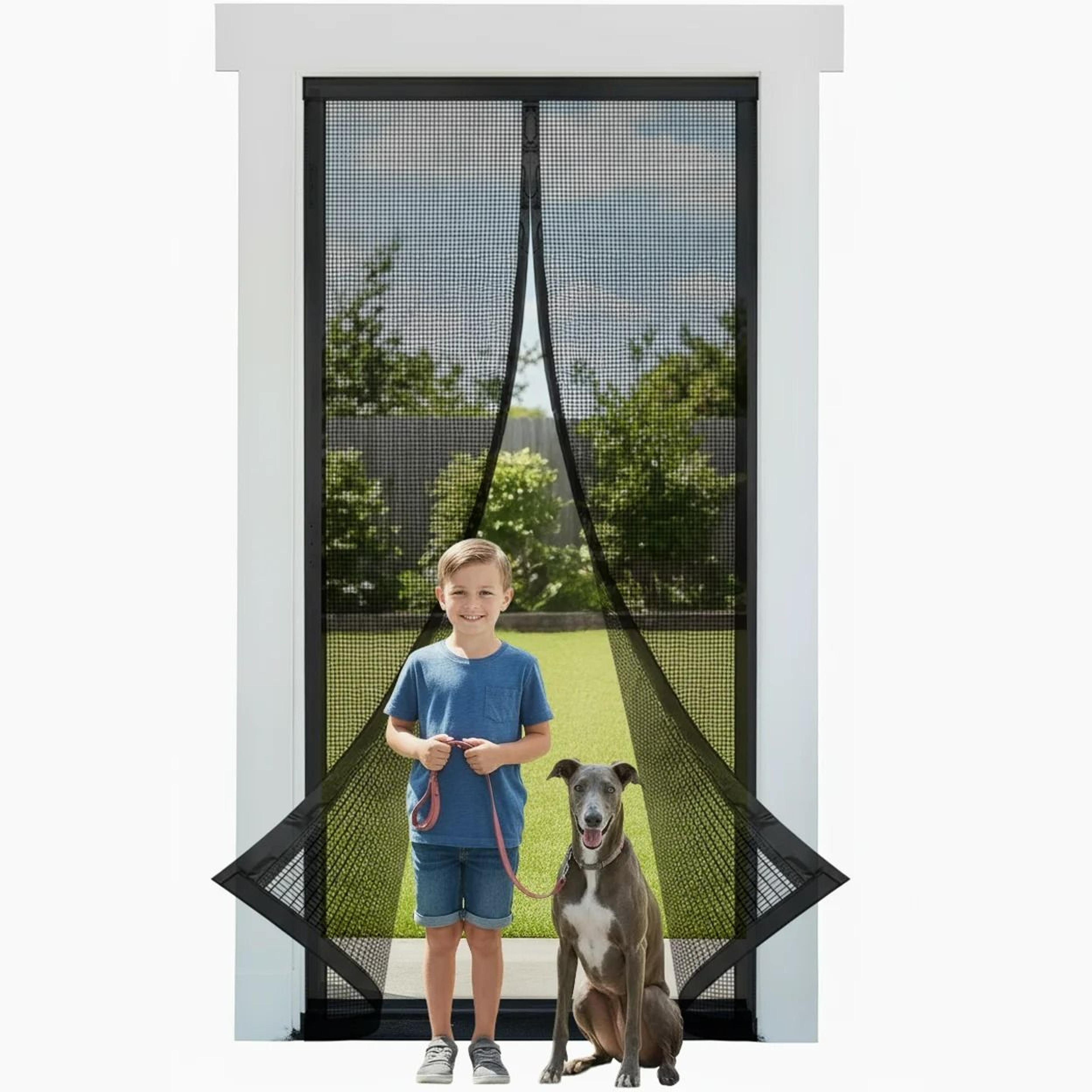 pp nano magnetic screen door with upgraded strong magnets
