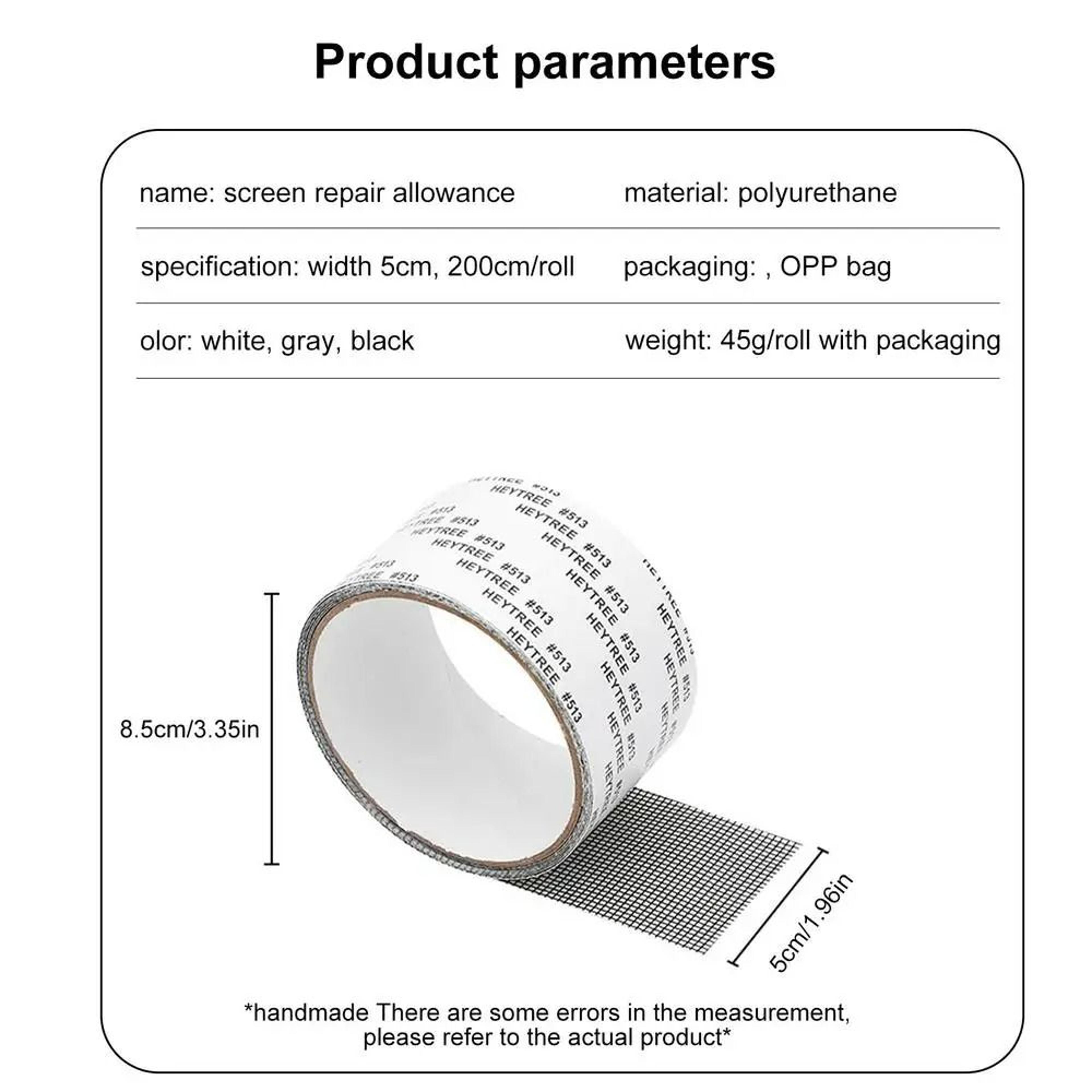 SelfAdhesive AntiMosquito Window  Door Screen Repair Patch Kit 7