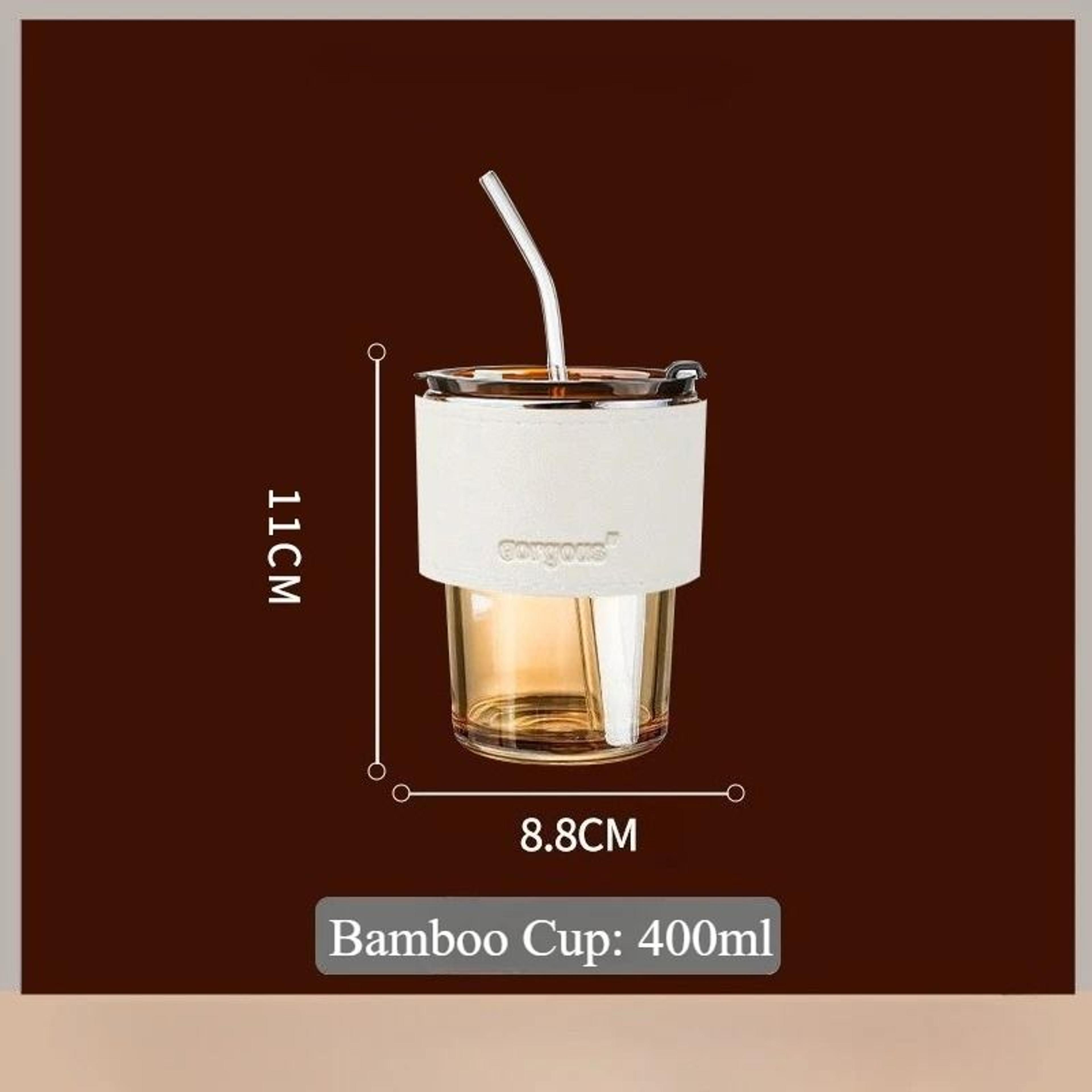Reusable Glass Sipper Cup With Lid  Straw 9