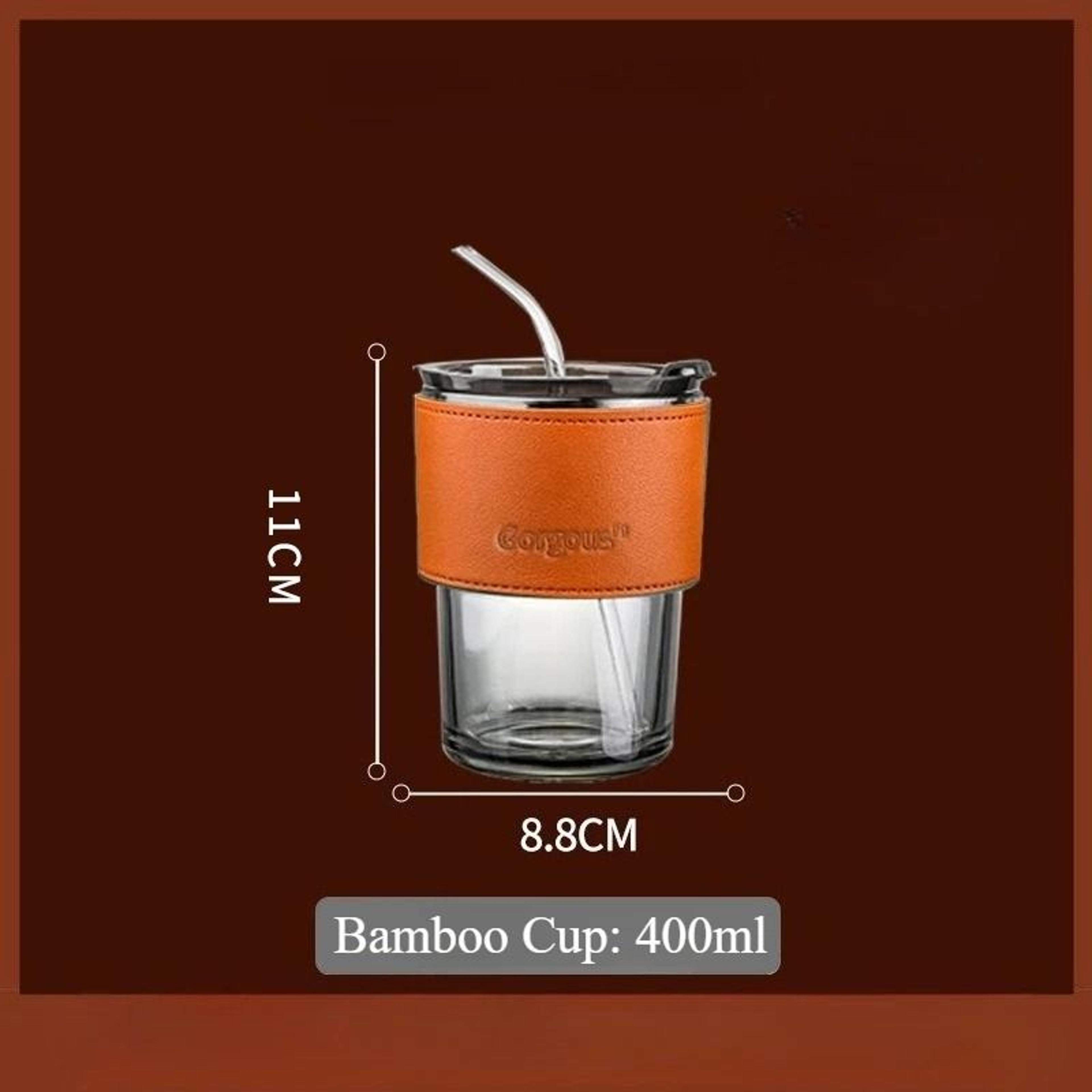Reusable Glass Sipper Cup With Lid  Straw 10