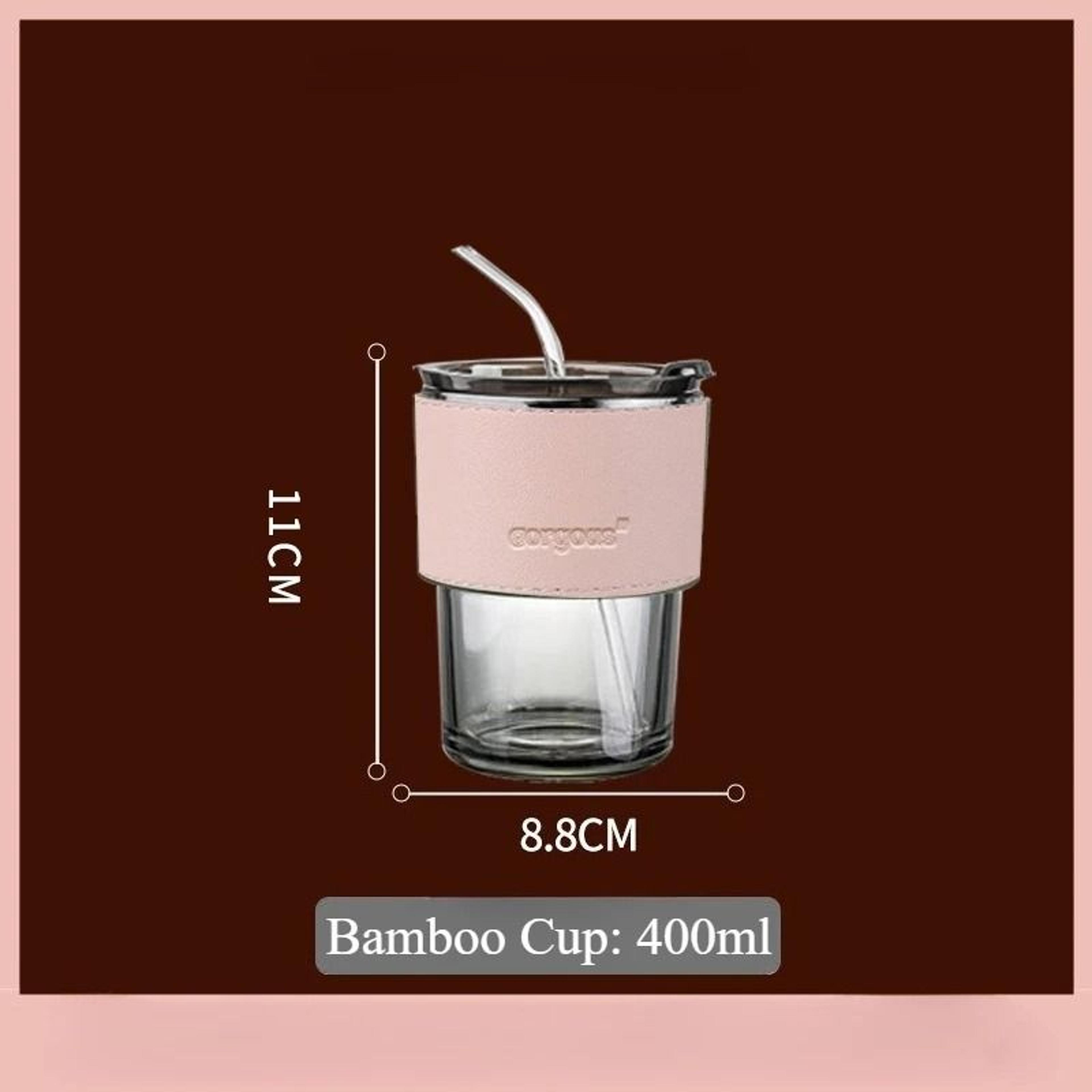 Reusable Glass Sipper Cup With Lid  Straw 13