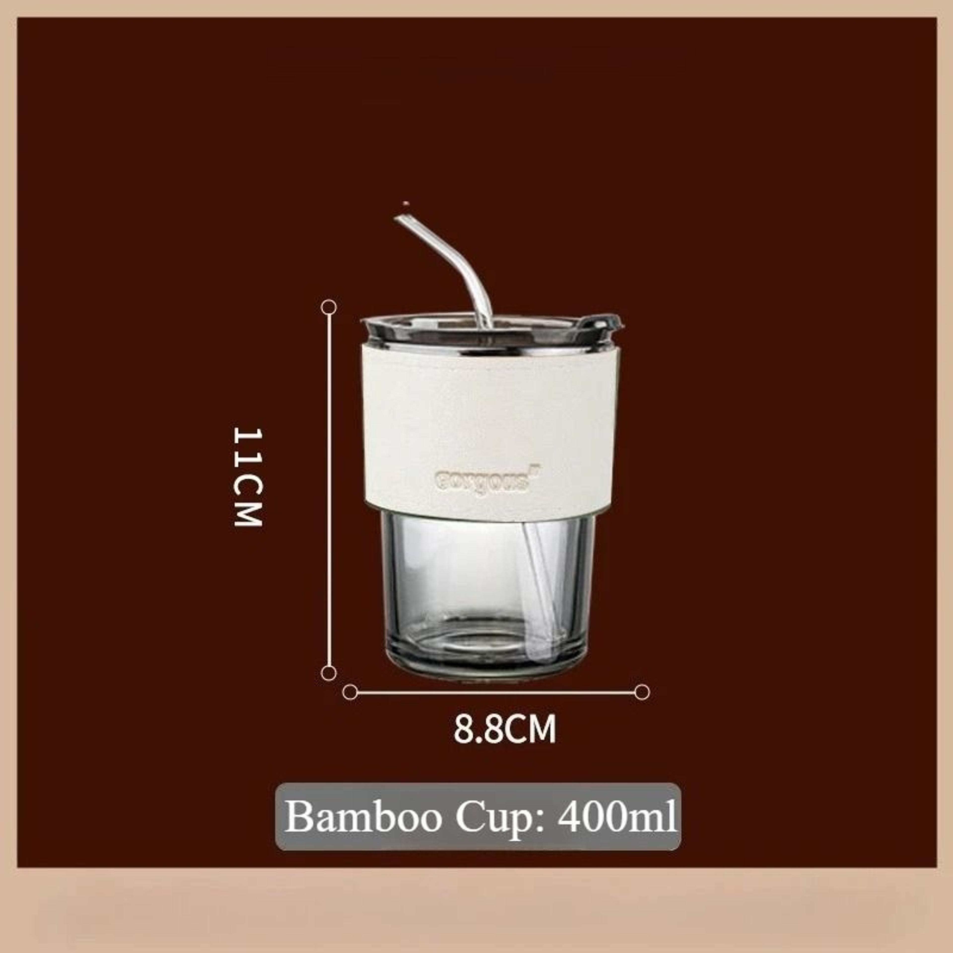 Reusable Glass Sipper Cup With Lid  Straw 14
