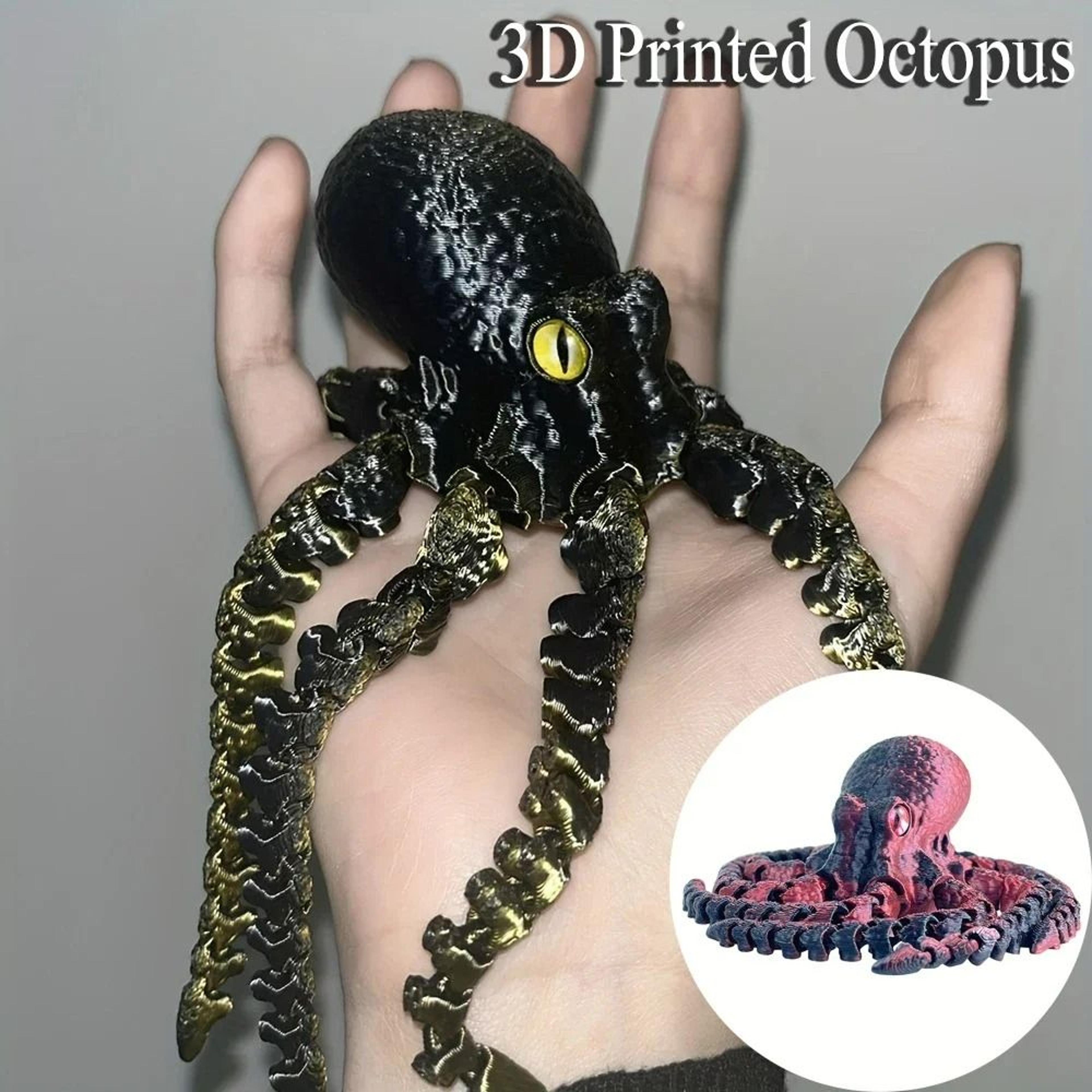 3D Printed Articulated Octopus Rex Model 1