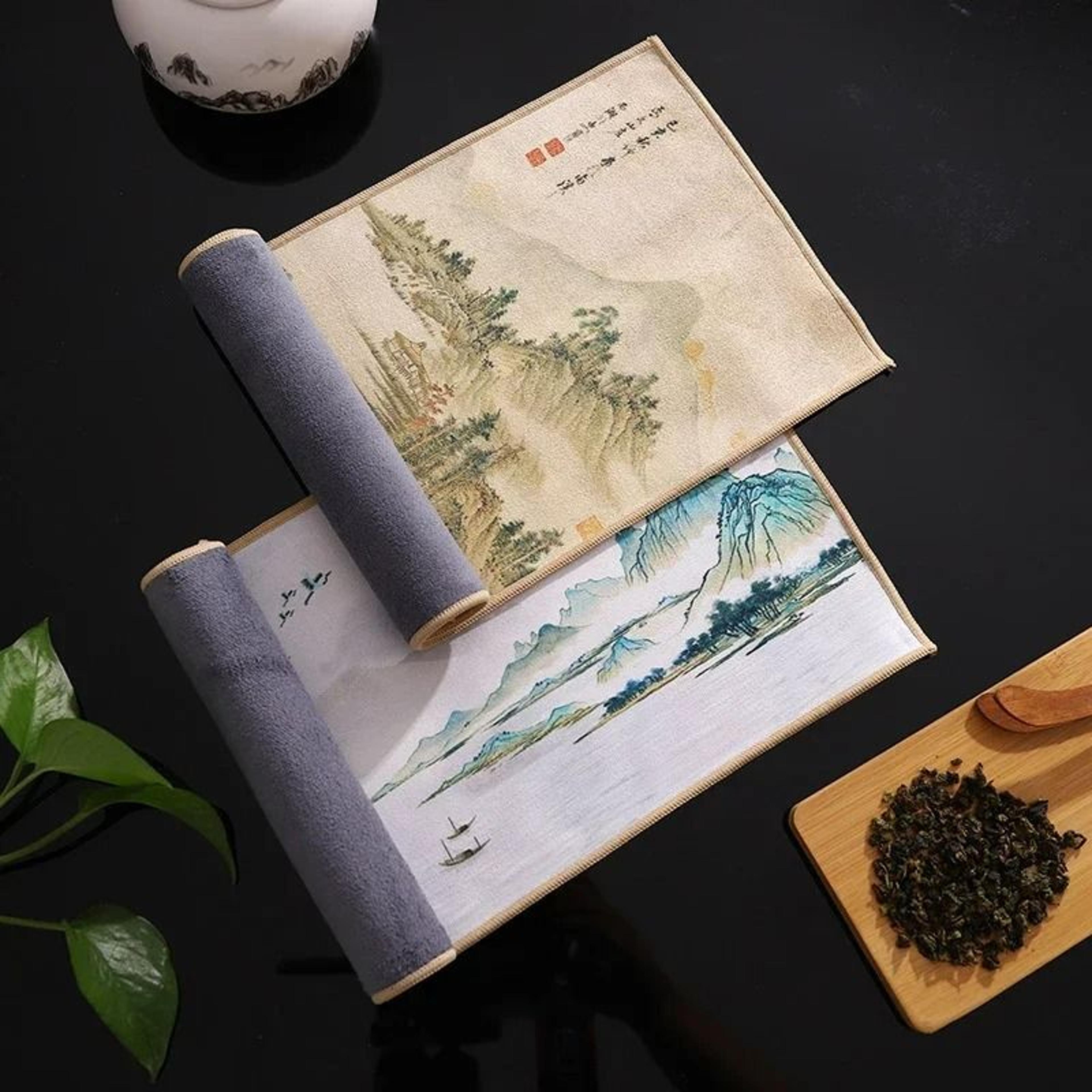 Chinese Painted Thick Super Absorbent Tea Towel 4