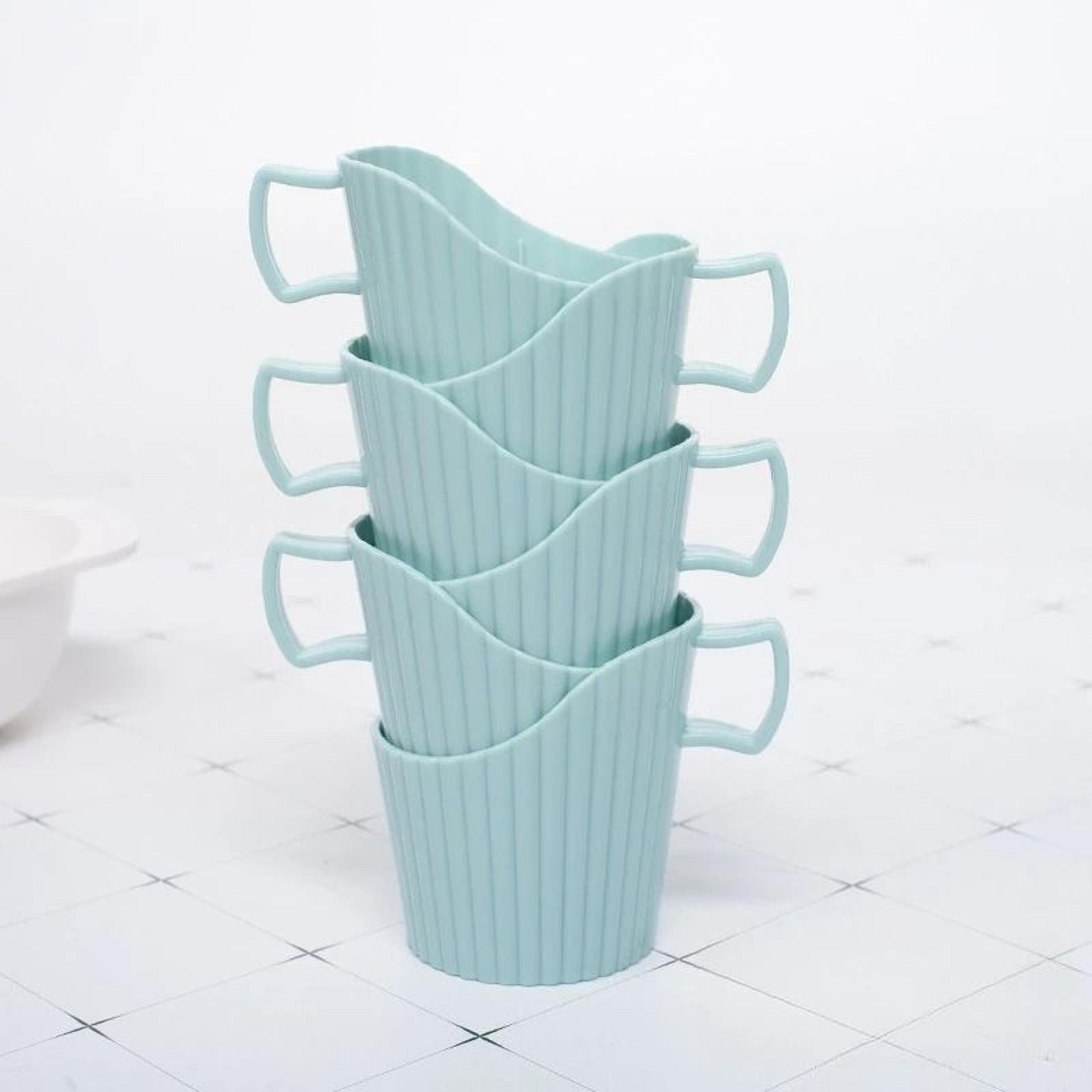 6Piece Disposable Paper Cup Holder  Heat Insulating Cover Set 9