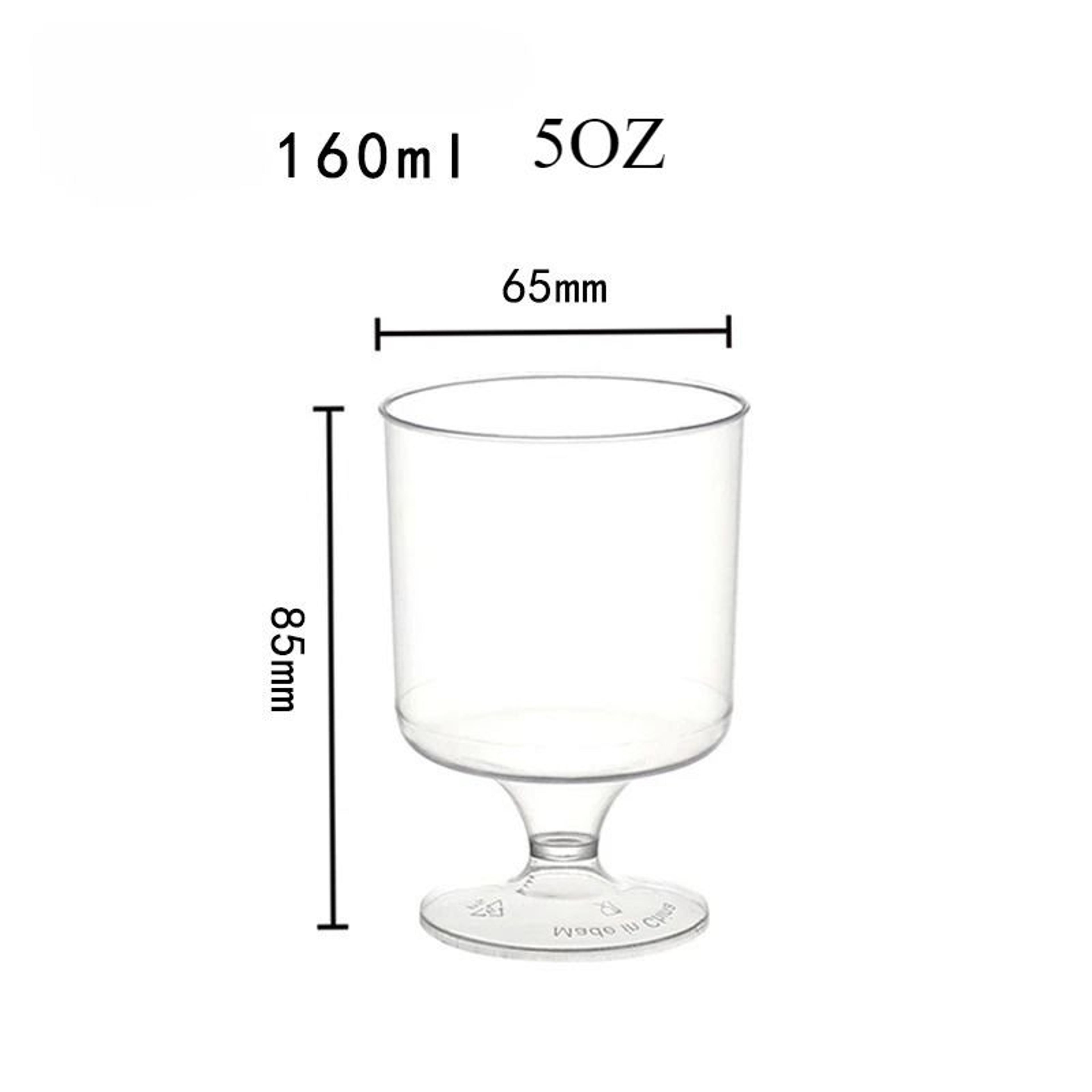 10Piece Disposable Clear Plastic Dessert Cups 8