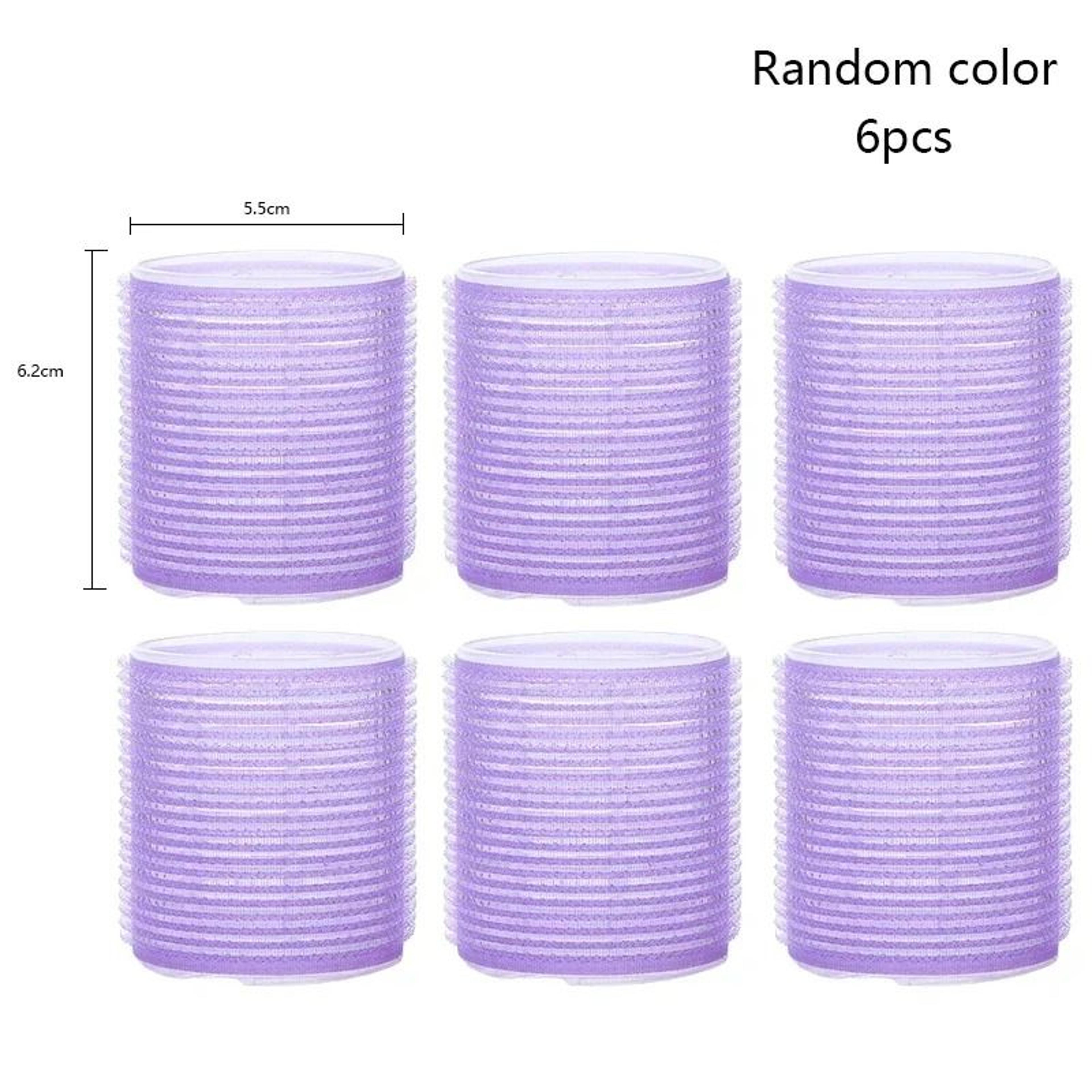6Piece SelfGrip Heatless Hair Rollers 12