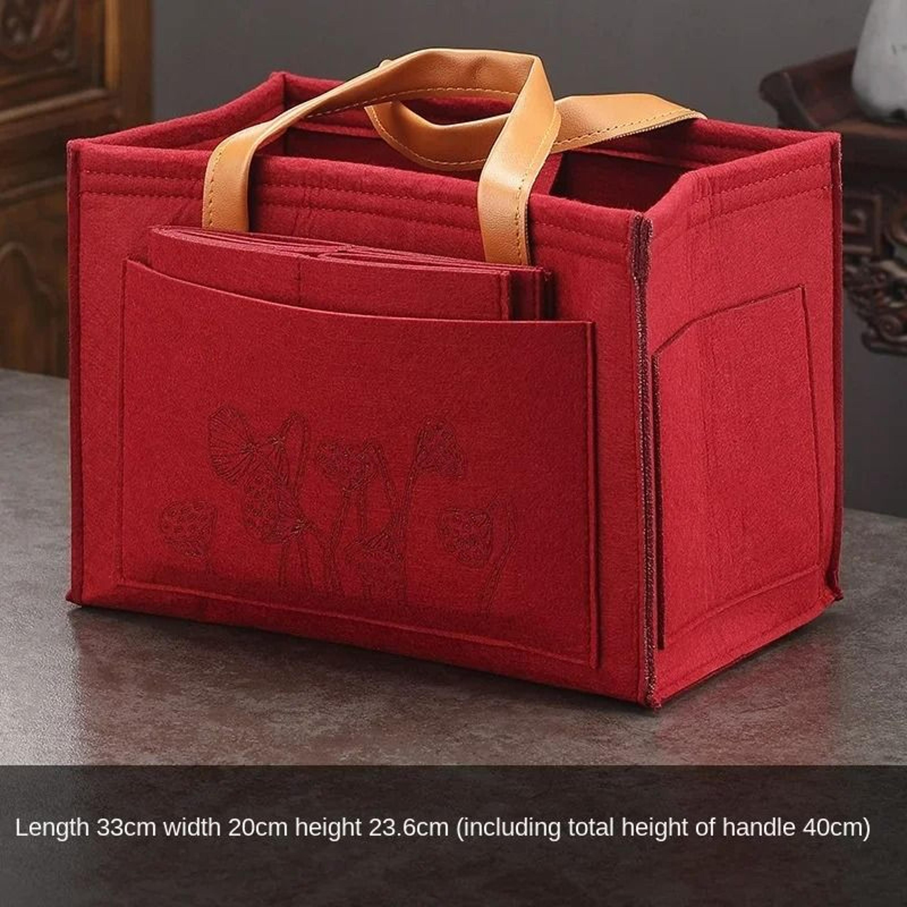 Portable Travel Tea Set Storage Bag 7