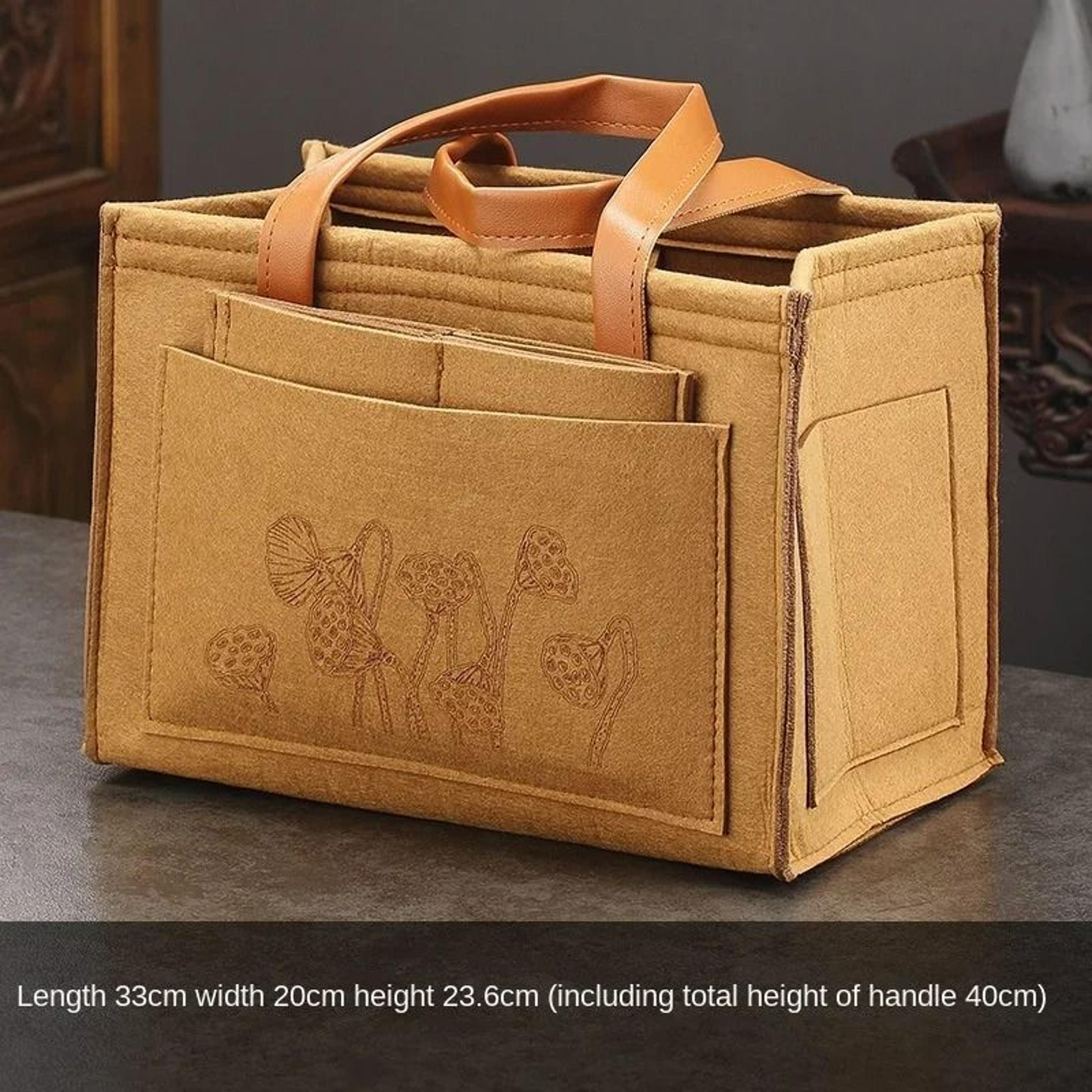 Portable Travel Tea Set Storage Bag 8