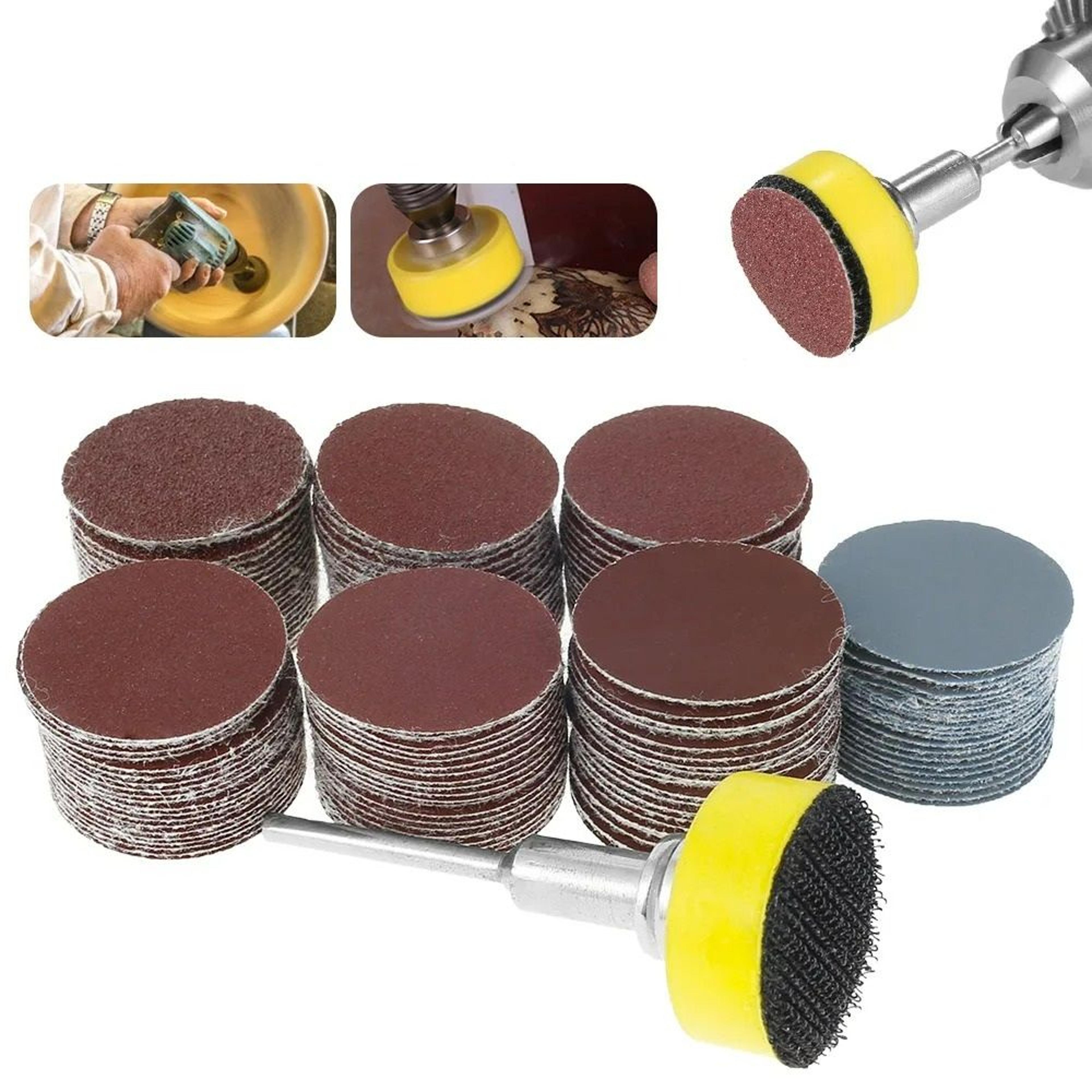 142-piece 1-inch sanding disc & polishing pad set (100–3000 grit)