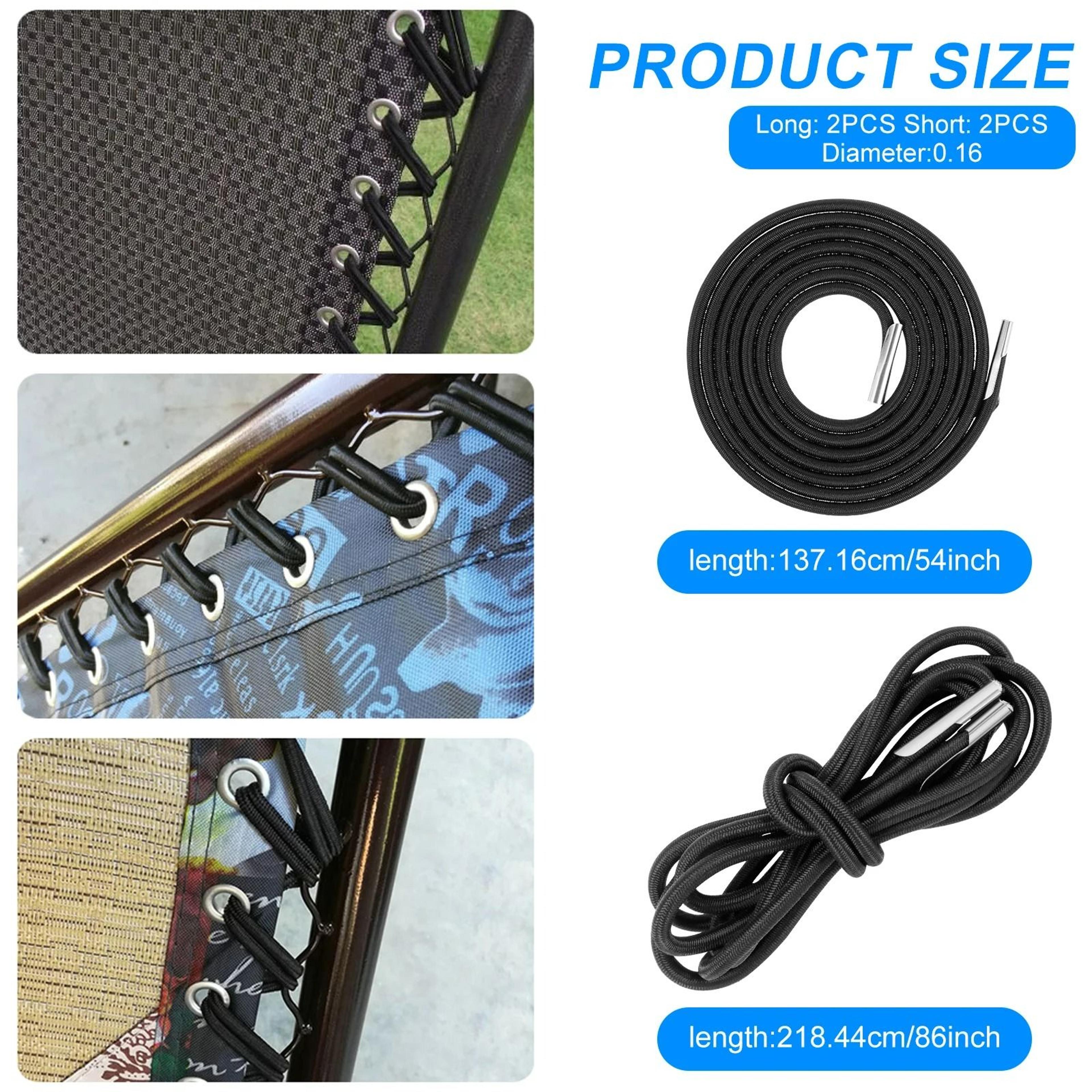 4Piece Zero Gravity Chair Elastic Replacement Cord Set 5