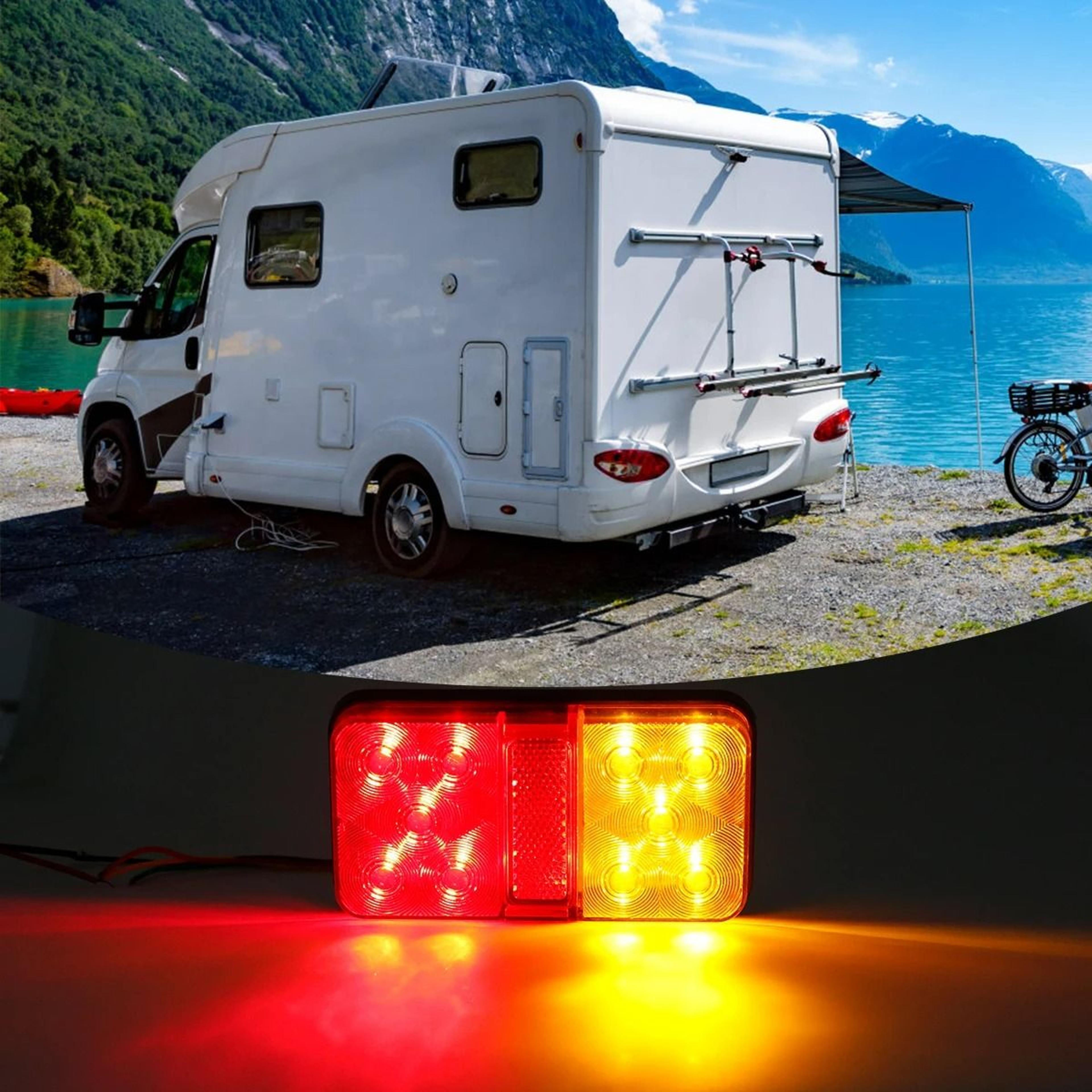 10LED Waterproof 12V Trailer Tail Light Set 2Pack 1