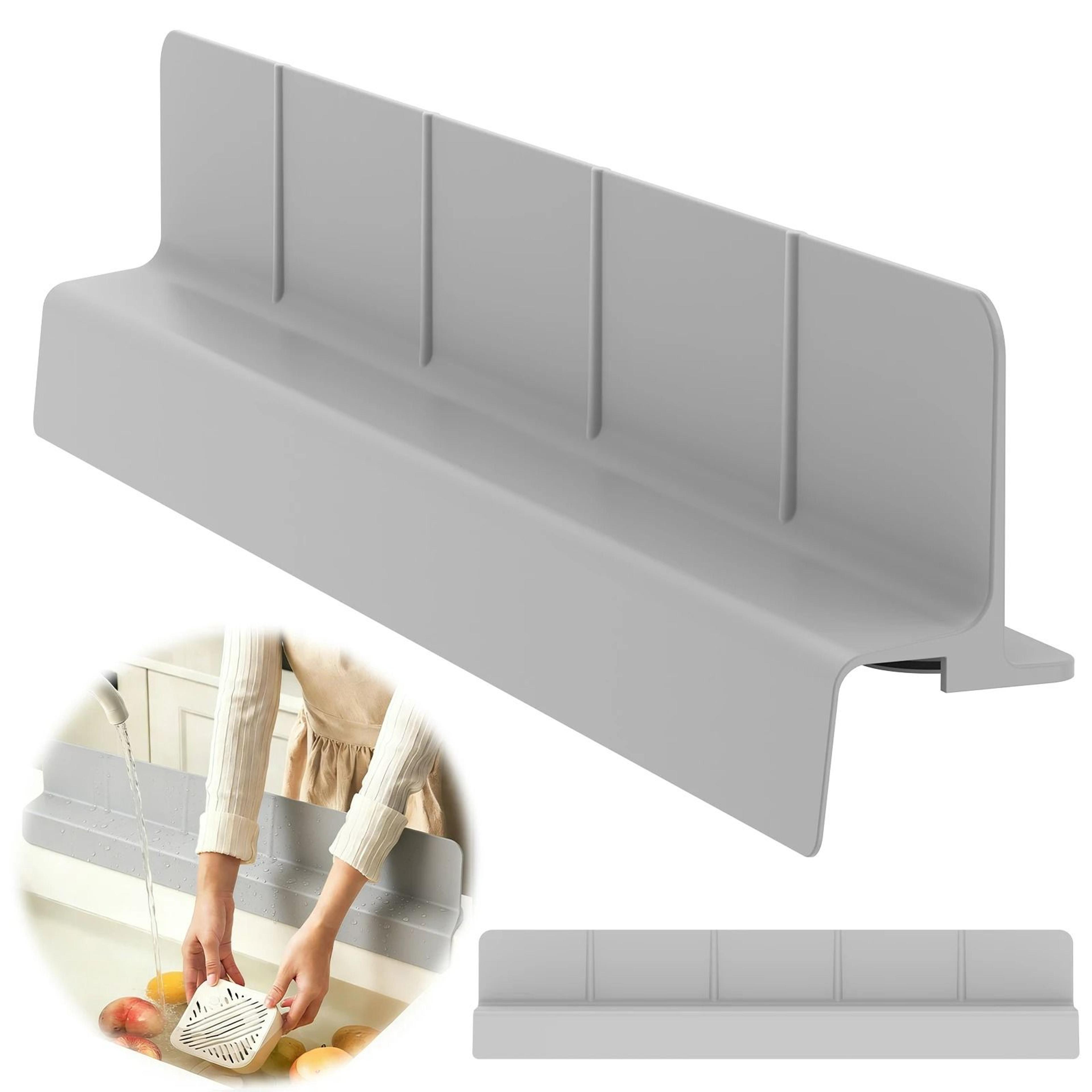 Silicone Kitchen Sink Water Splash Guard With Suction Cups 0