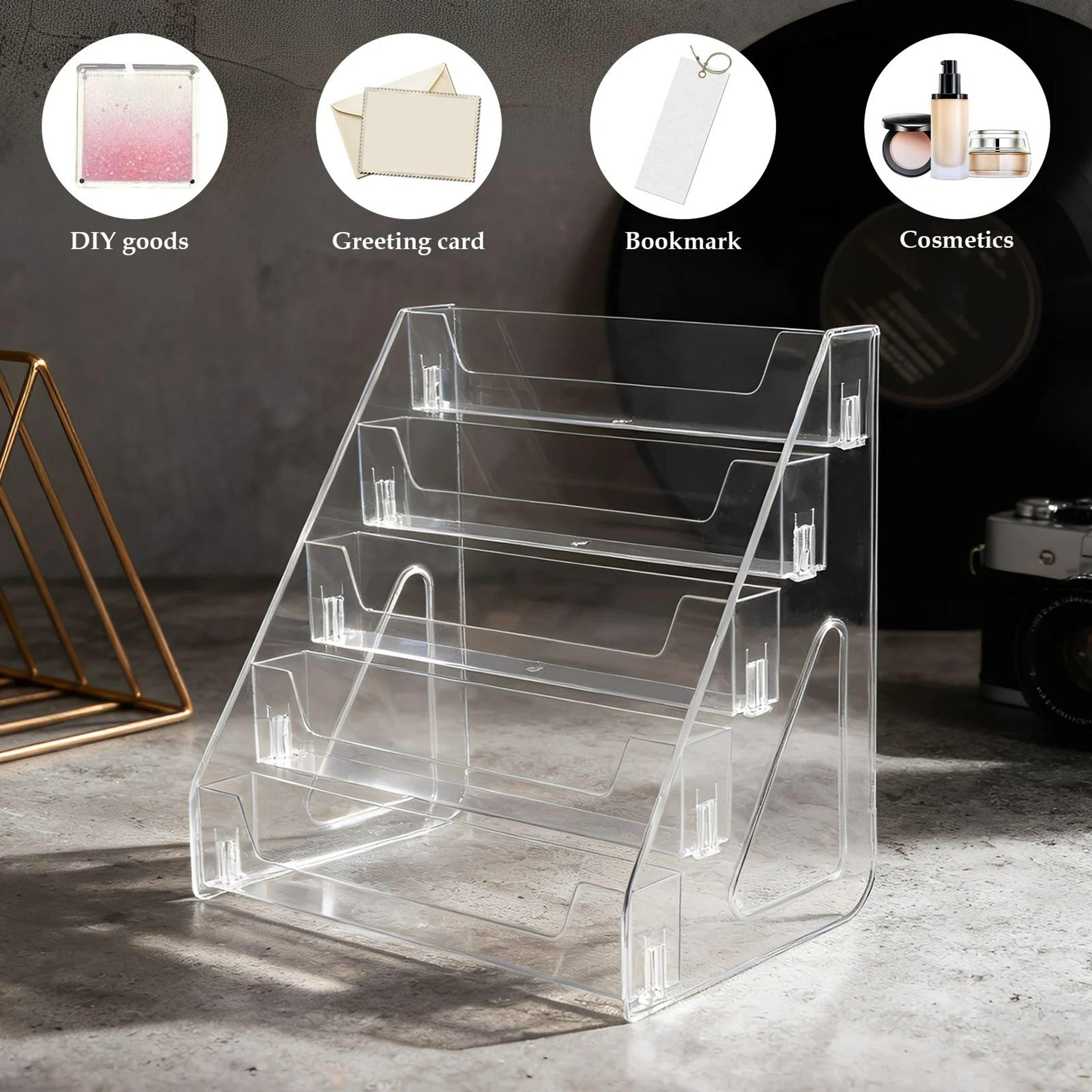 5Tier Clear Acrylic Desktop Display Stand  Organizer 1