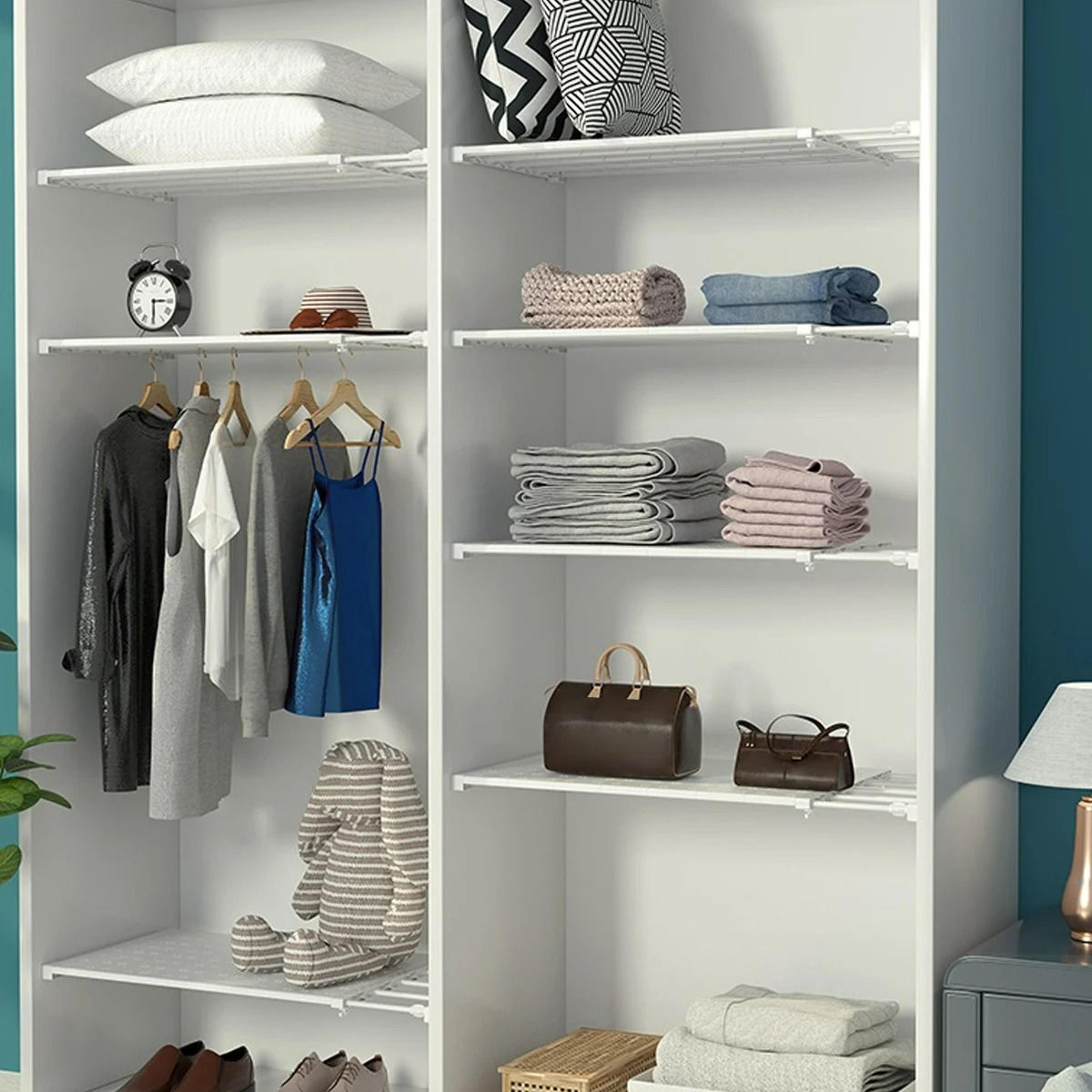 Adjustable Extendable Closet Shelf  Cabinet Tension Rack 3