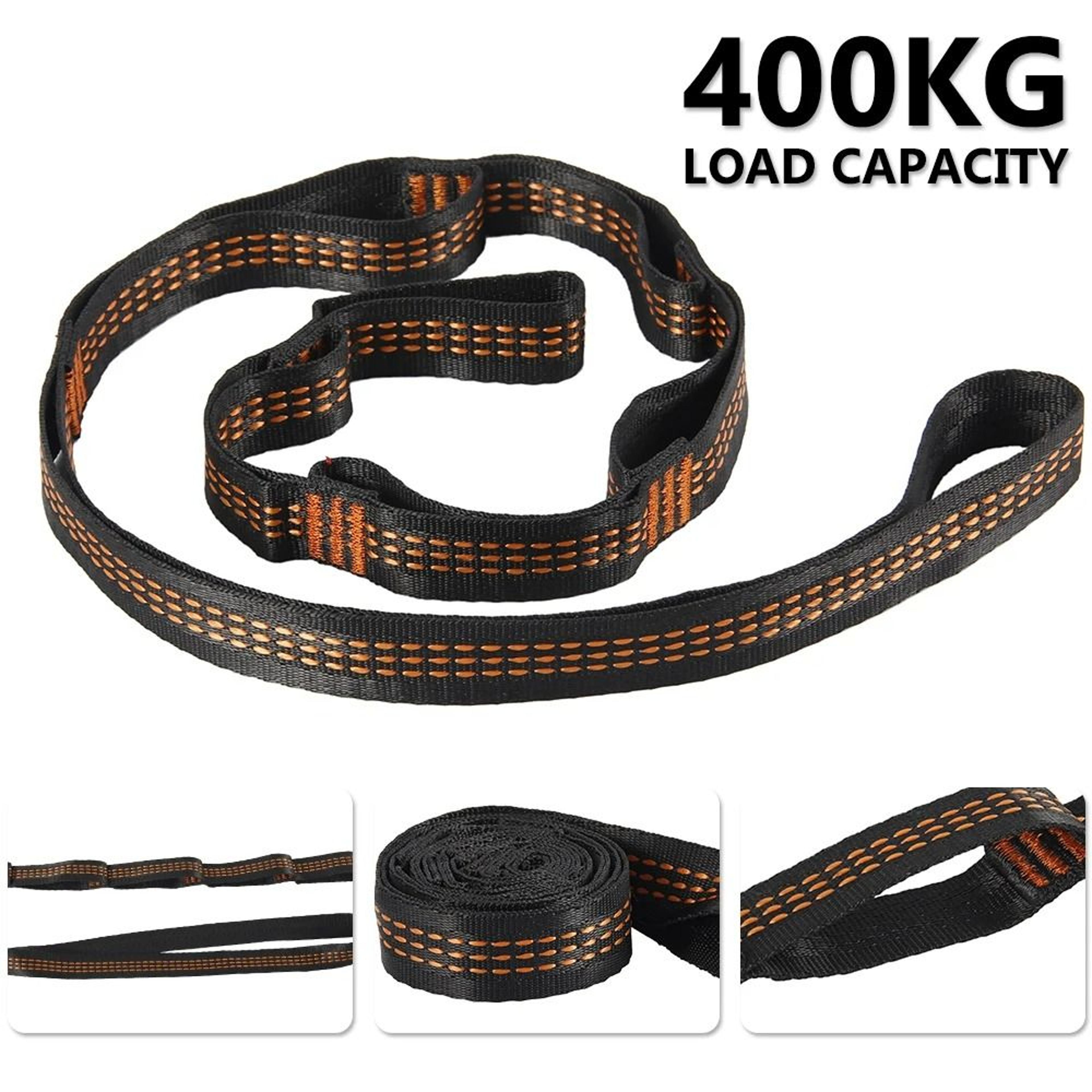 2Pack HeavyDuty 8818 Lb Capacity Adjustable Hammock Tree Straps 3
