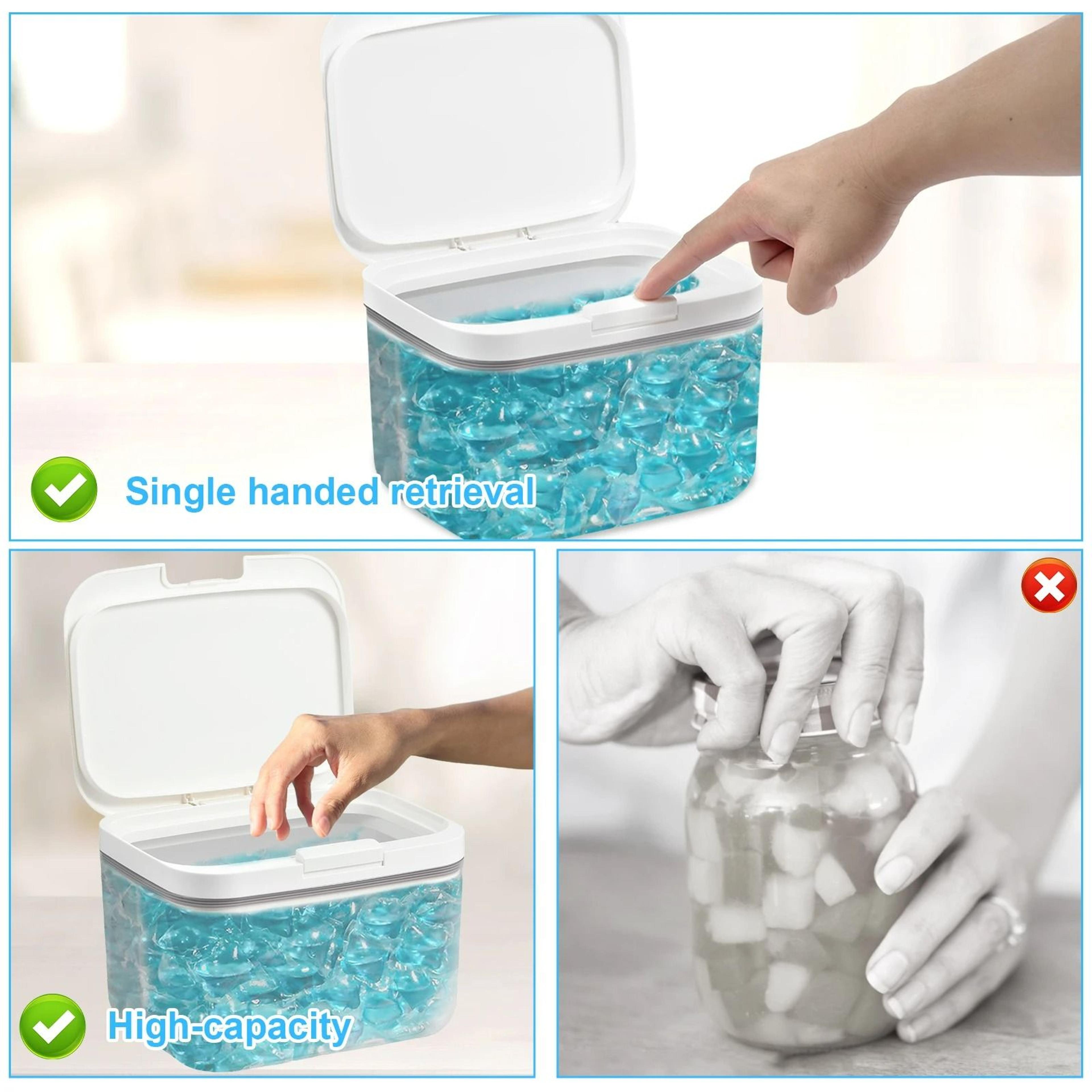 Automatic PopUp Laundry Pods  Dishwasher Pod Storage Box 4