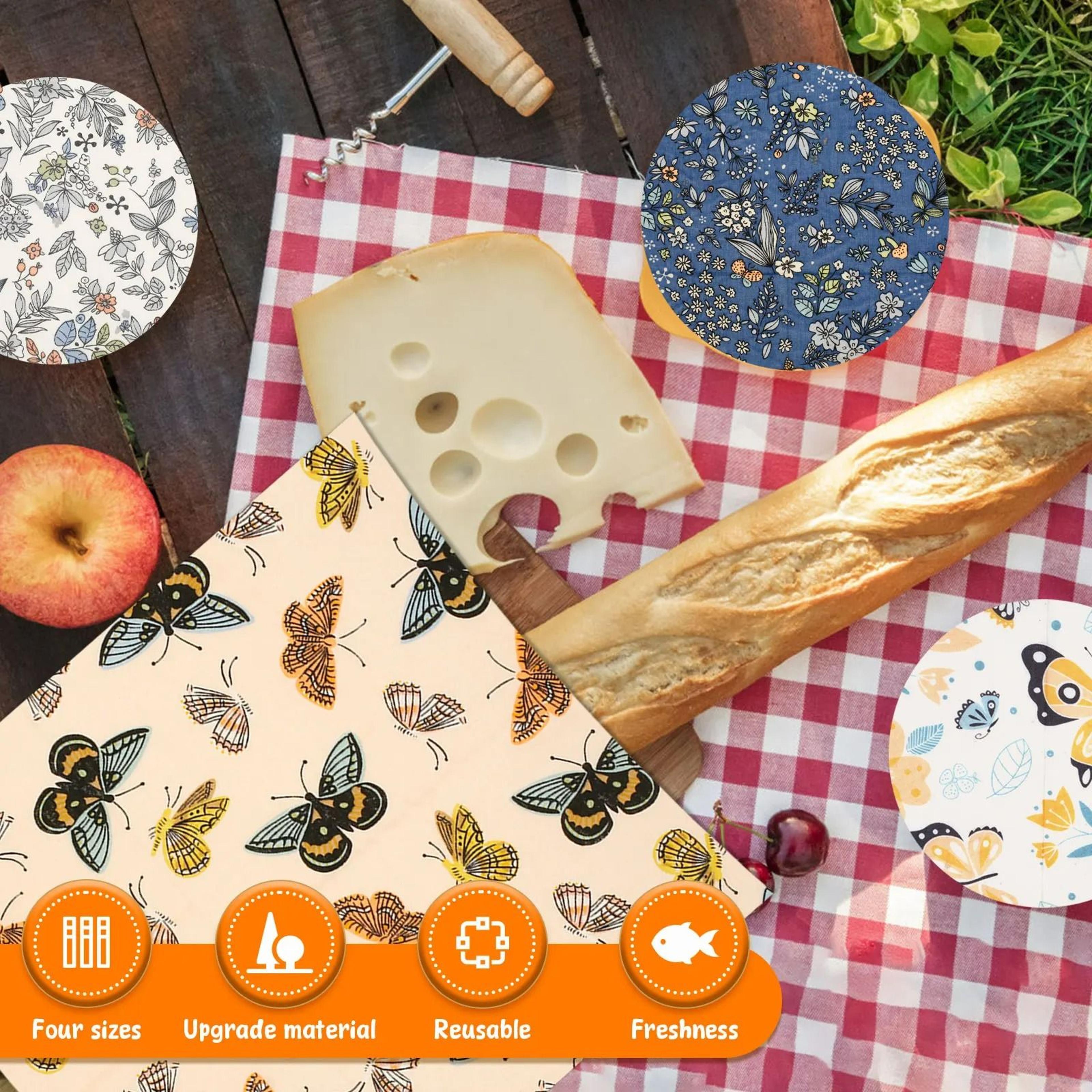 11Piece Reusable Organic Cotton Beeswax Food Wrap Set 1