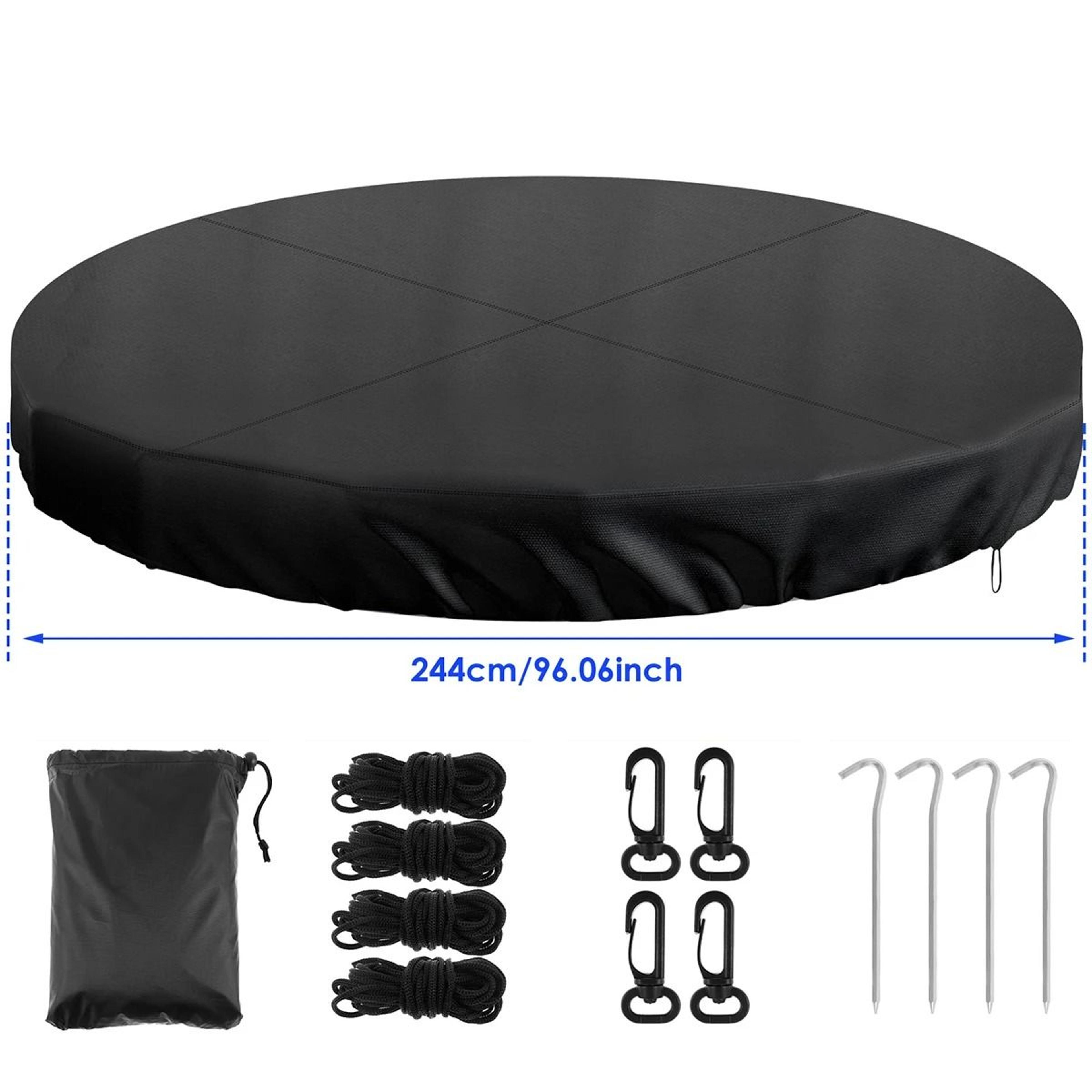 Round Outdoor Waterproof Pool Cover With Adjustable Drawstring 6
