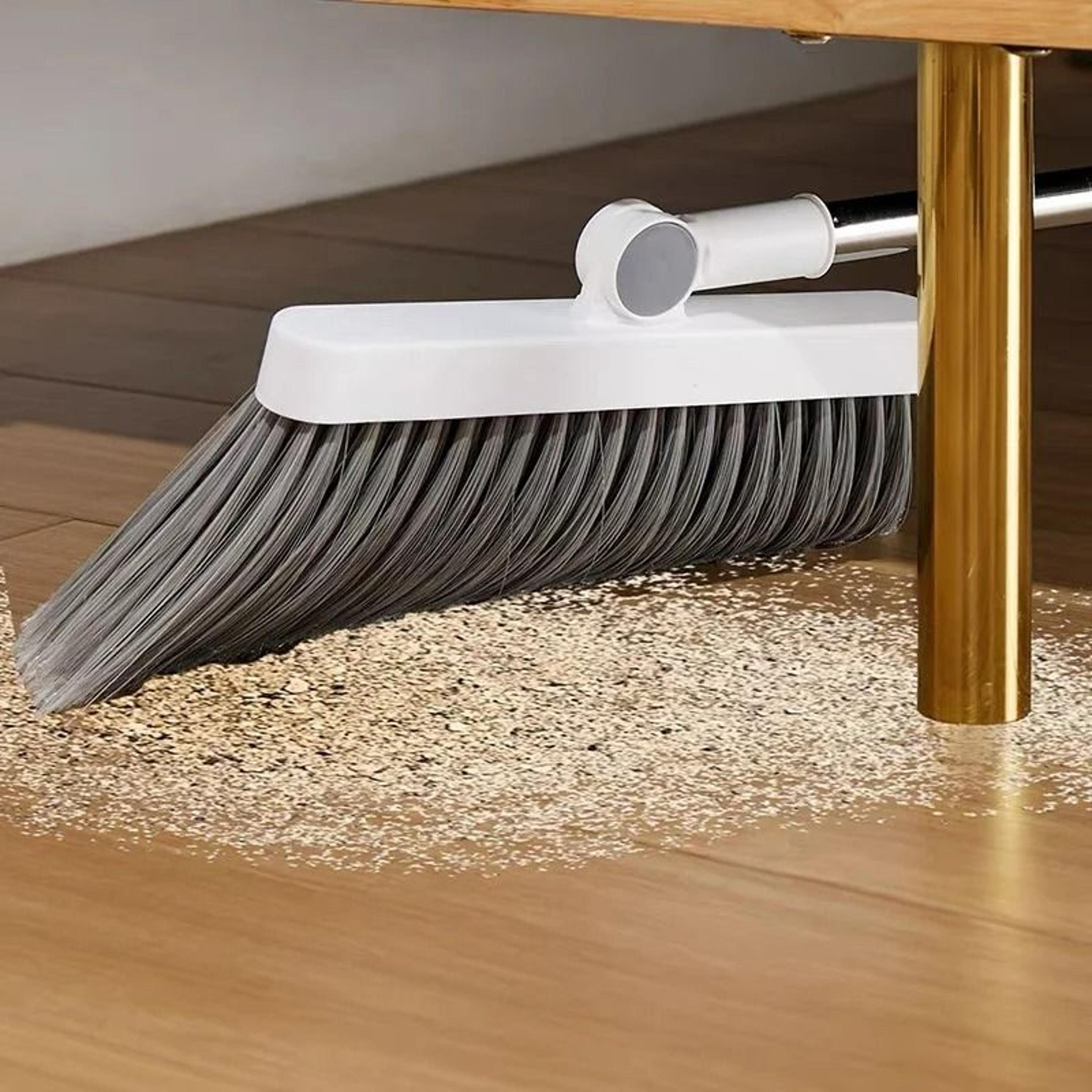 Upright Standing Broom And Foldable Dustpan Cleaning Set 3
