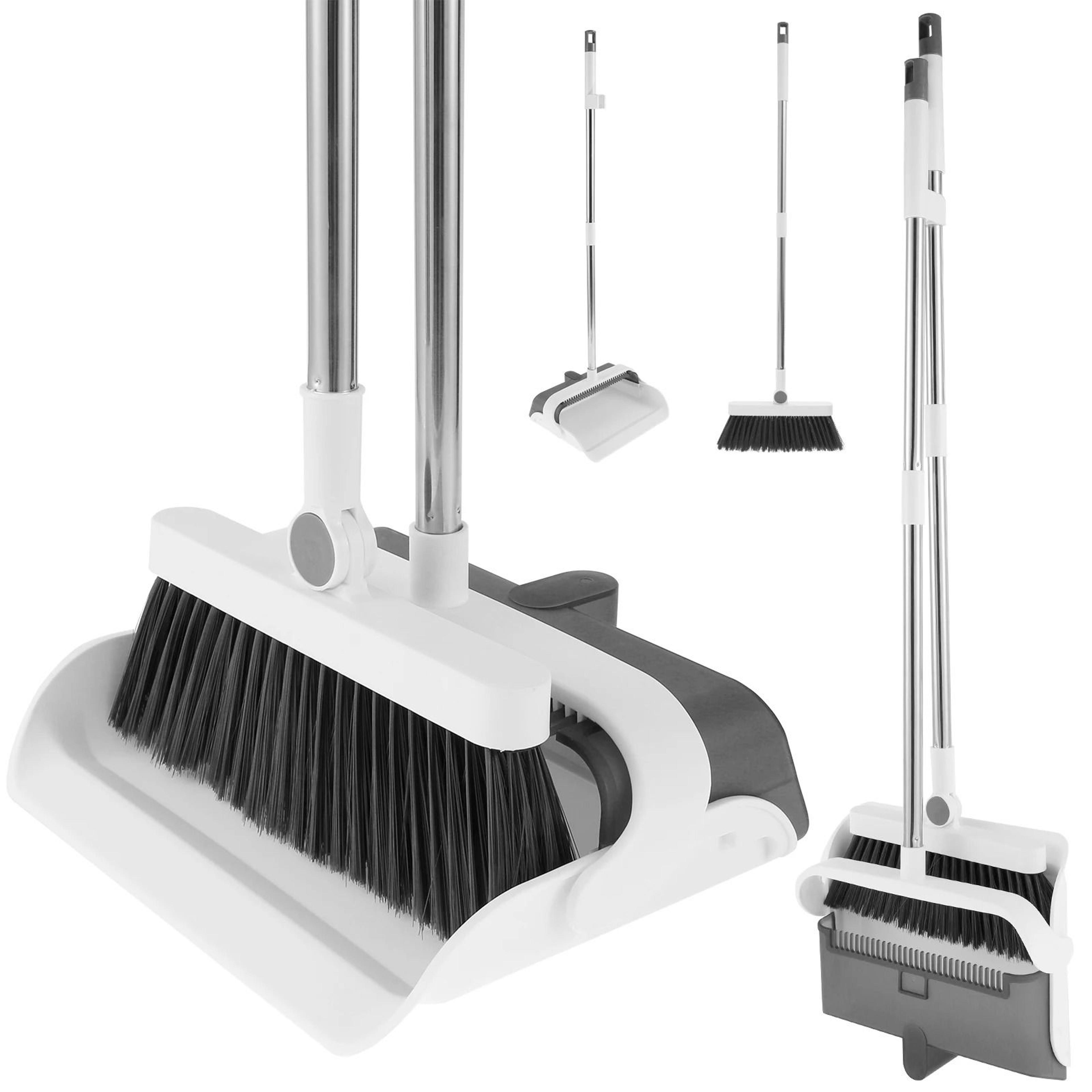 Upright Standing Broom And Foldable Dustpan Cleaning Set 6