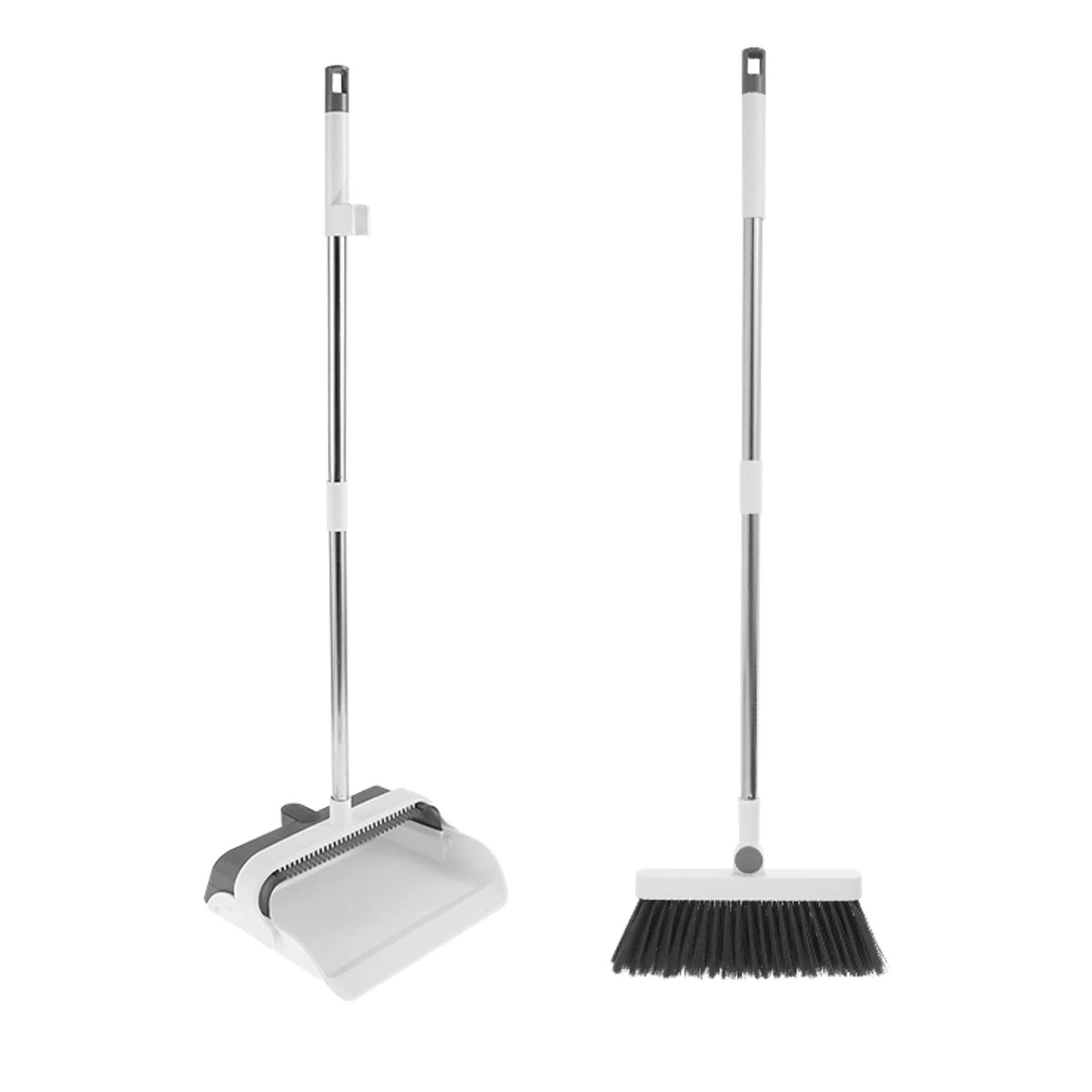 Upright Standing Broom And Foldable Dustpan Cleaning Set 7
