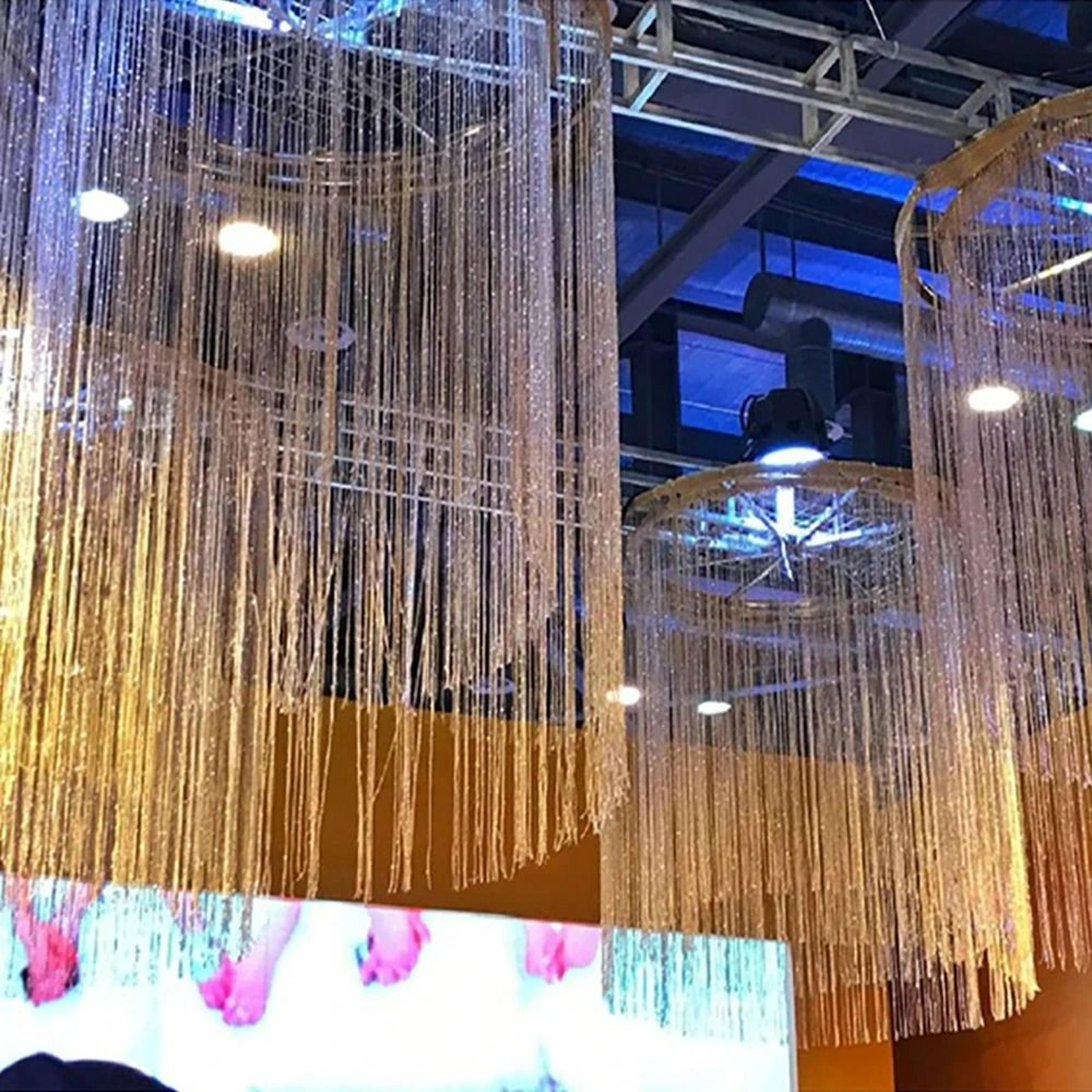 Shiny Tassel Line Door String Curtain  Window Room Divider 2