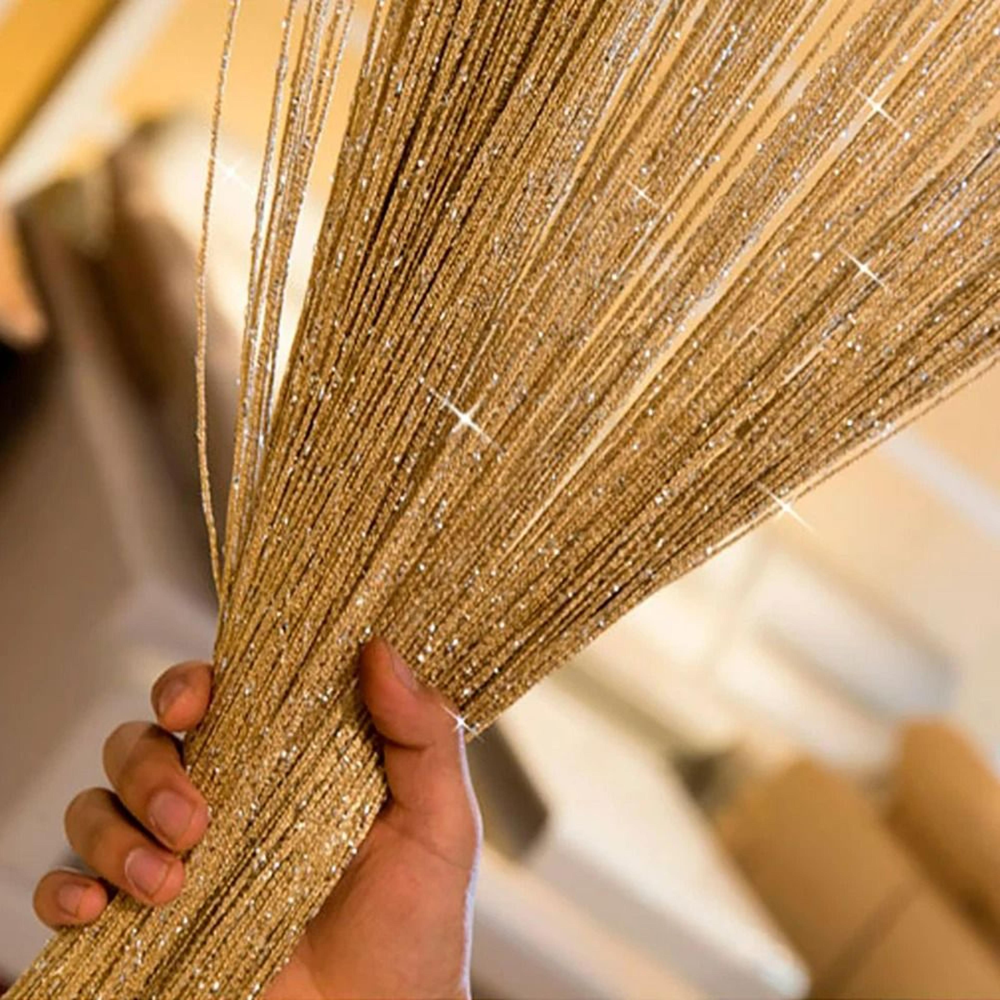 Shiny Tassel Line Door String Curtain  Window Room Divider 5