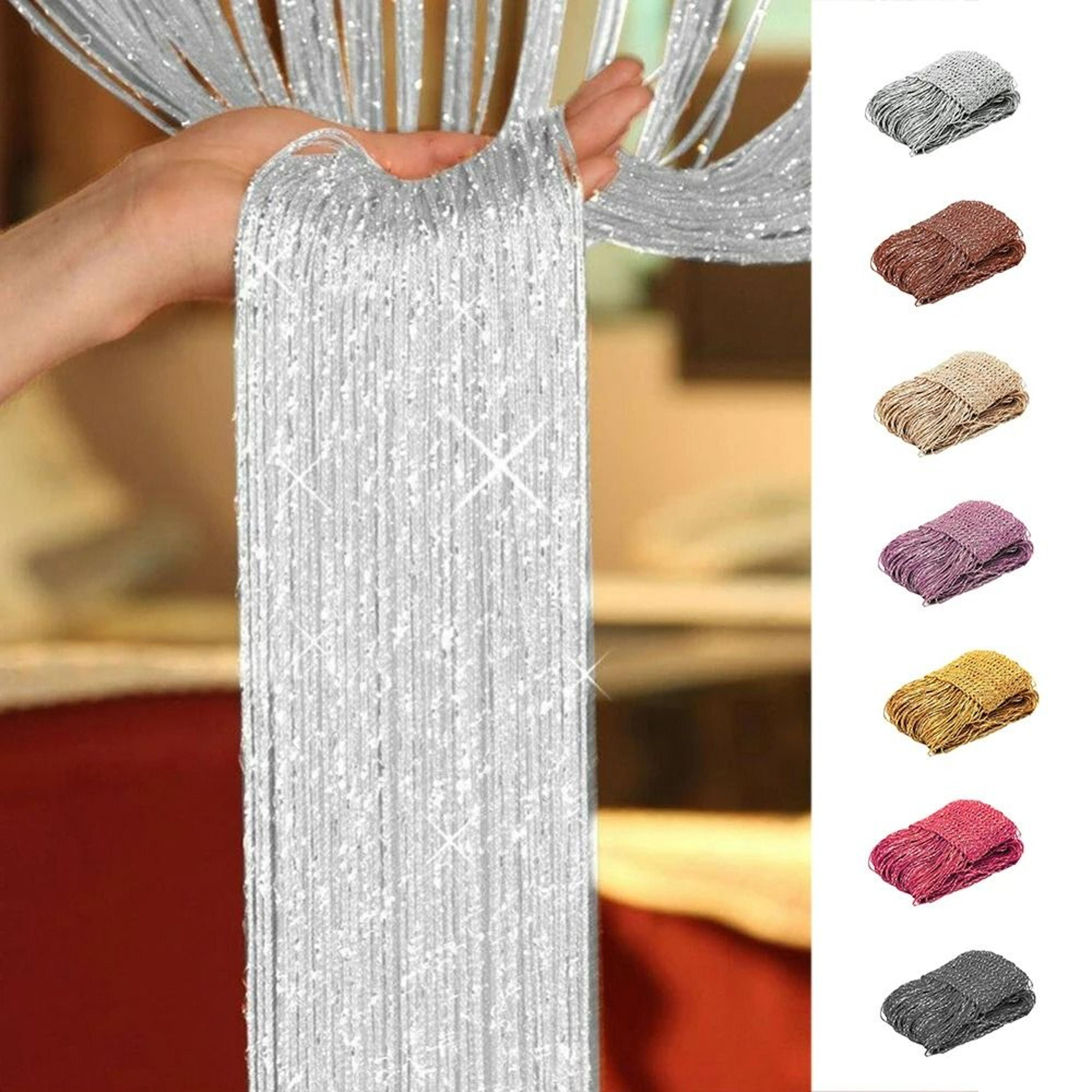 Shiny Tassel Line Door String Curtain  Window Room Divider 6