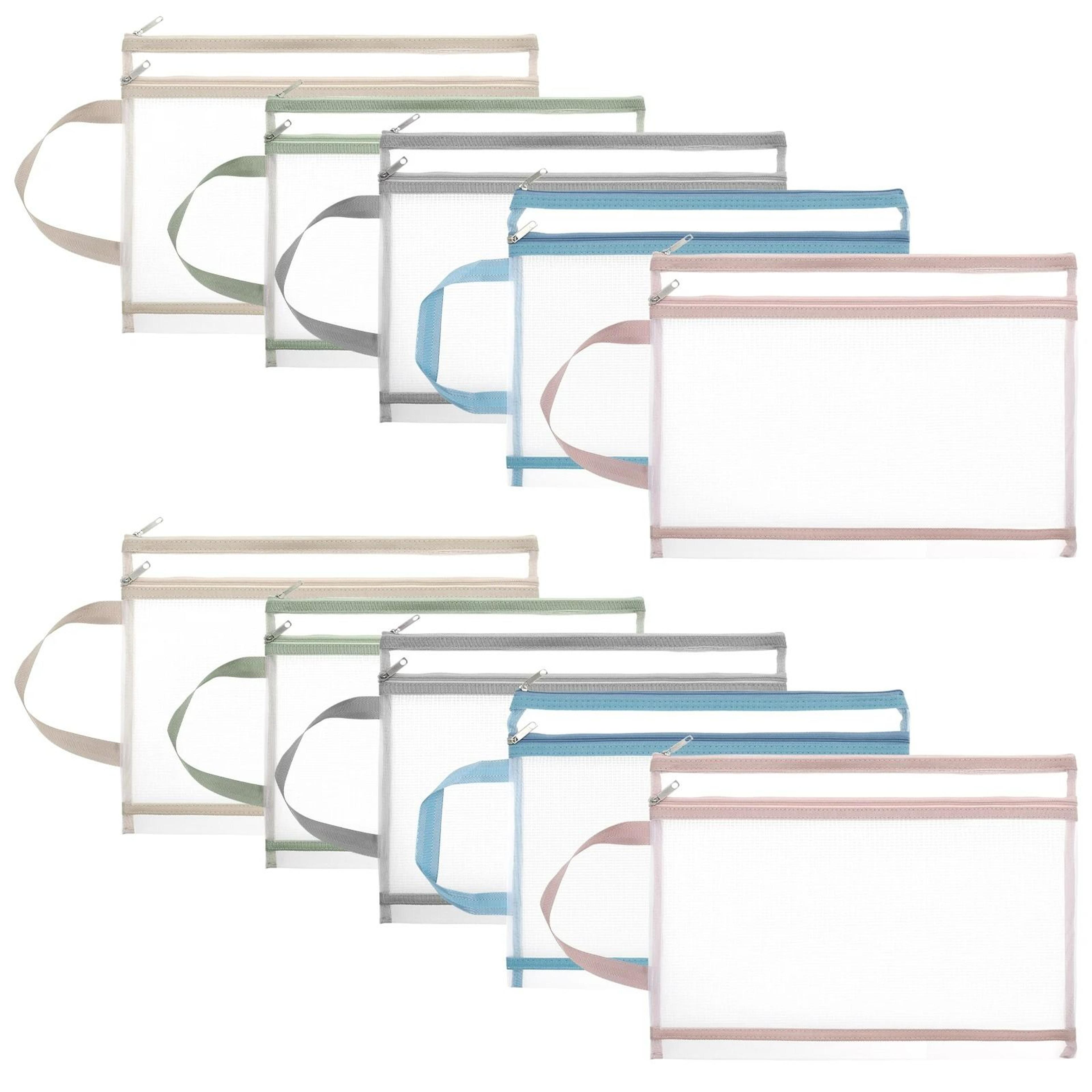 10Piece Double Layer Mesh Zipper File Pouch Set 6