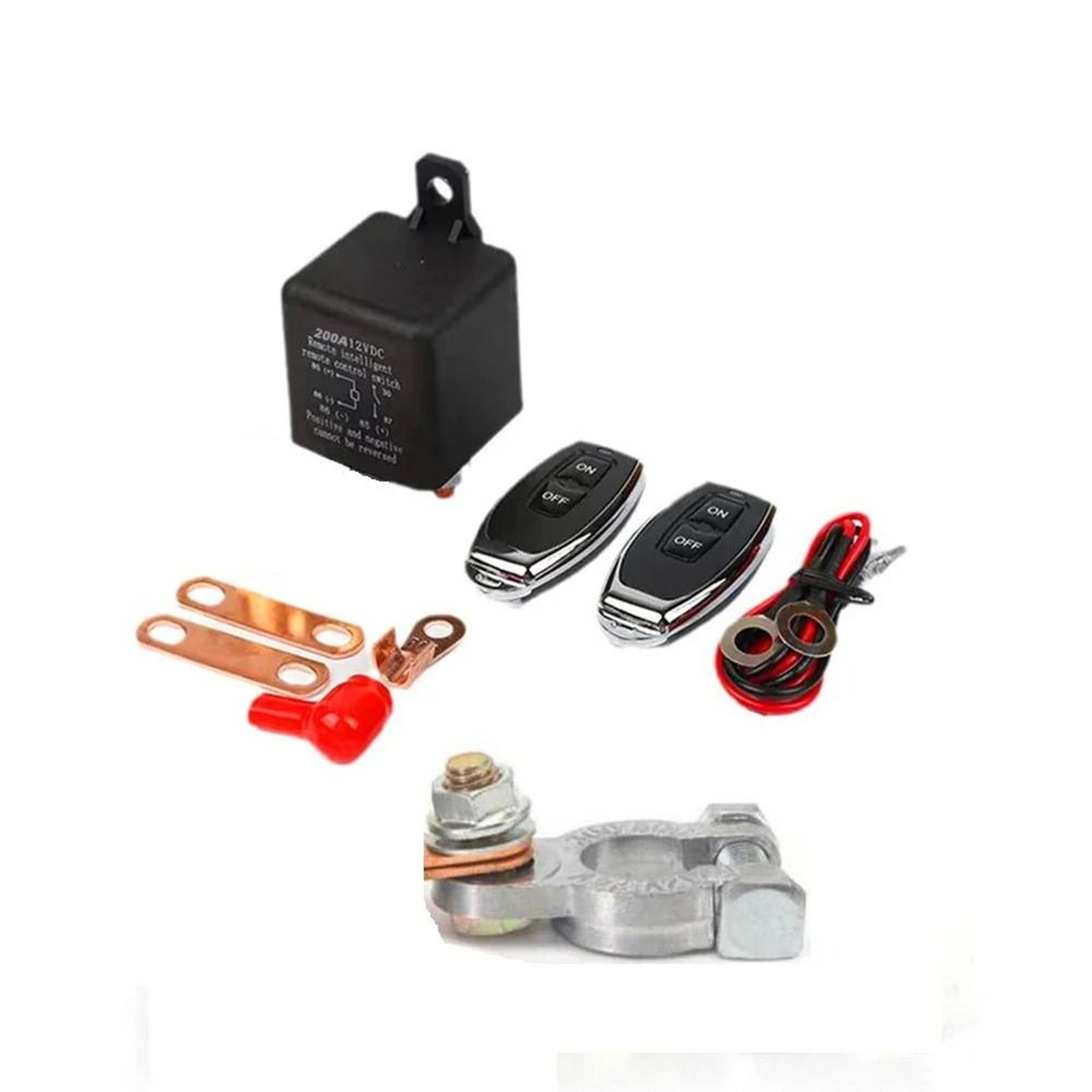 12V Remote Car Battery Disconnect Switch Relay With Dual Controls 8