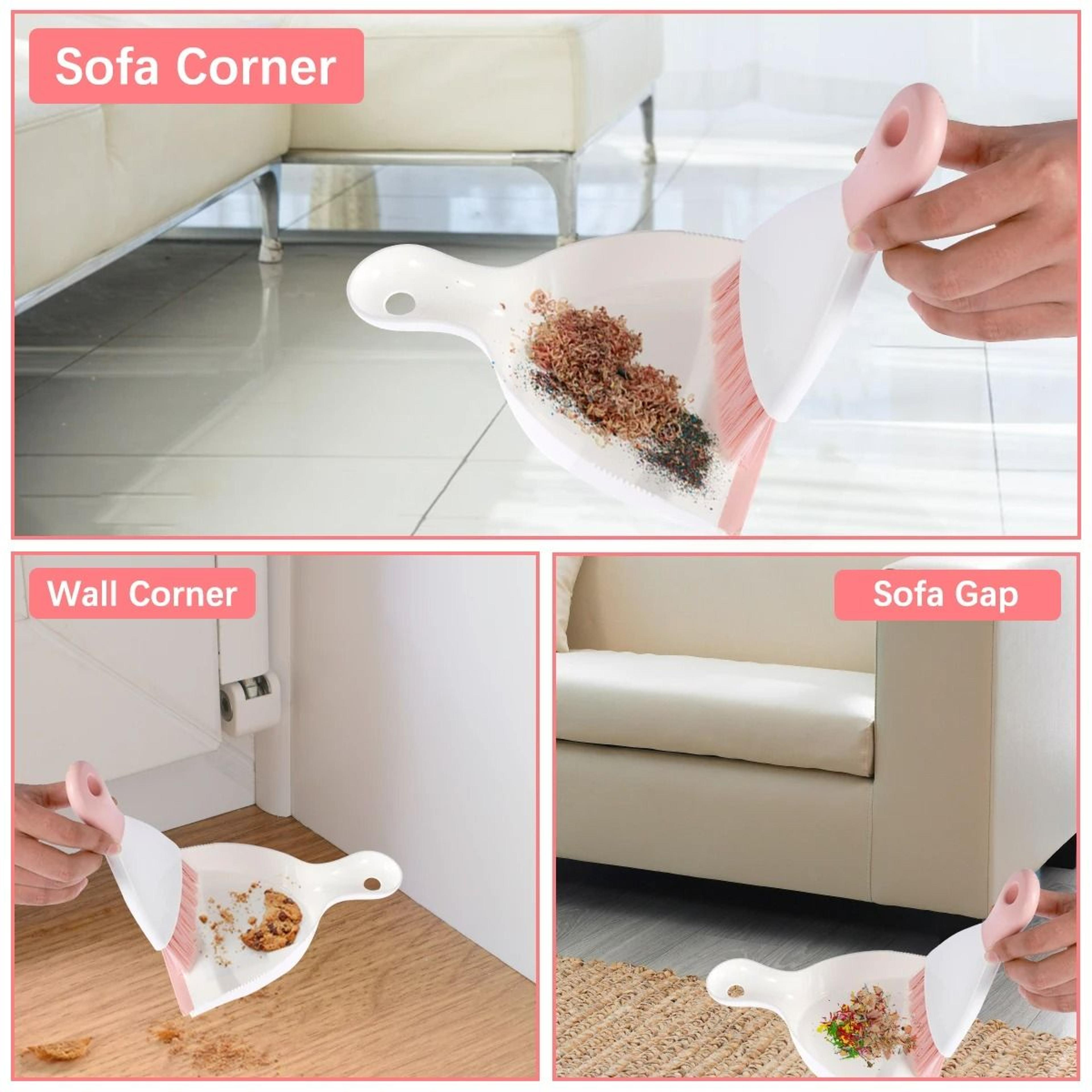 Mini Dustpan  Brush Set Desktop Crumb Sweeper 4