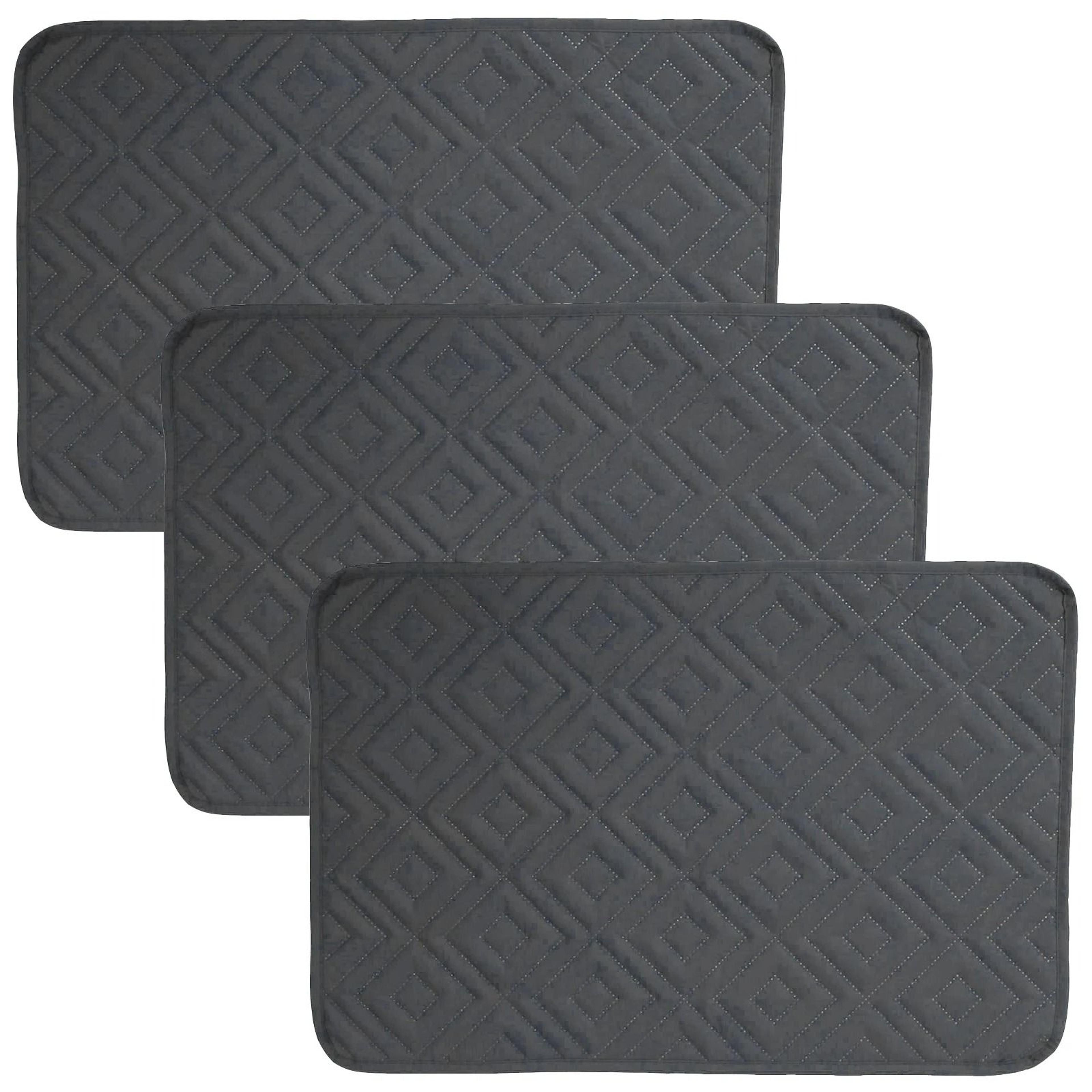 3Piece Soft Polyester Recliner Headrest Protector Cover Set 10