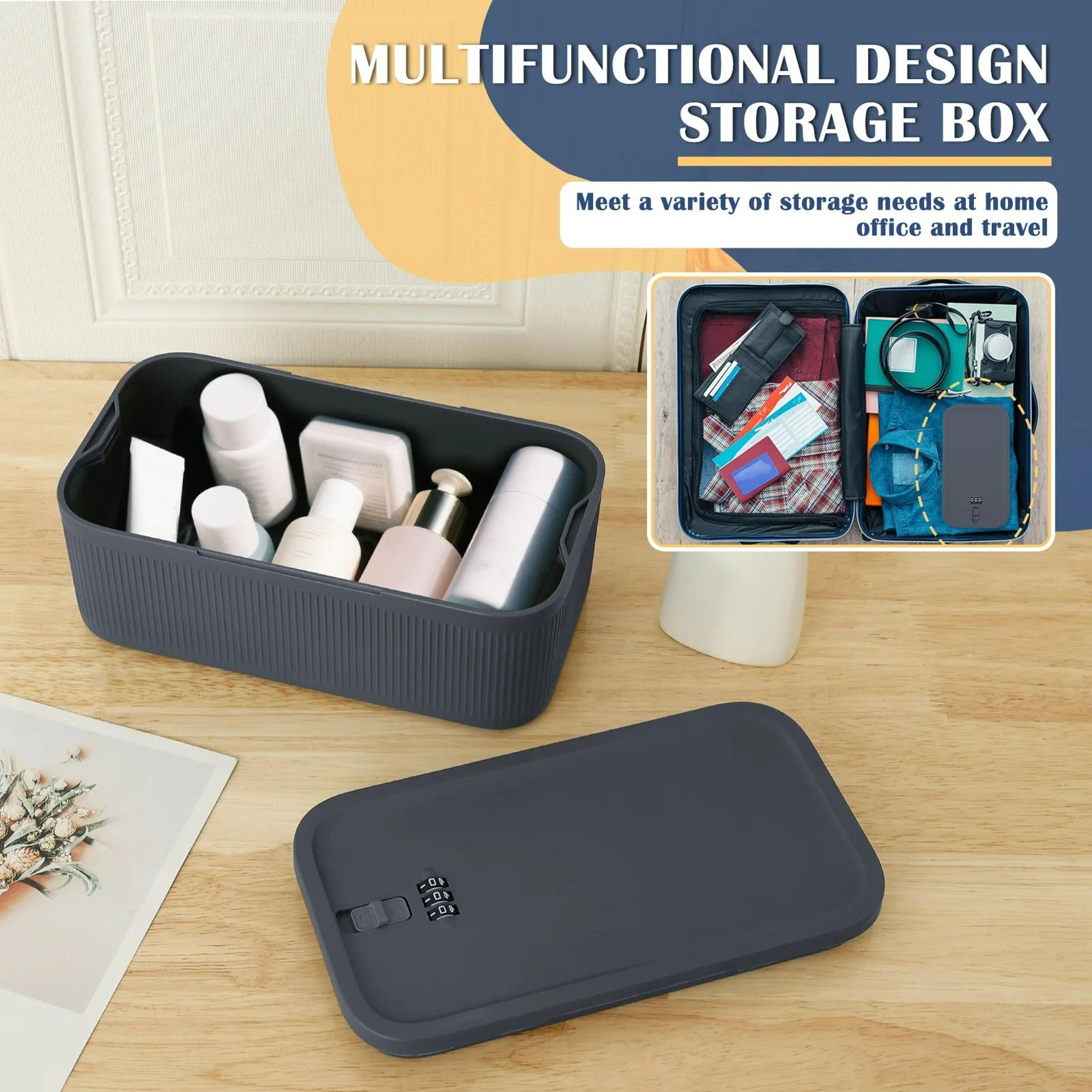 Digital Password Locking Security Box  Storage Organizer 3