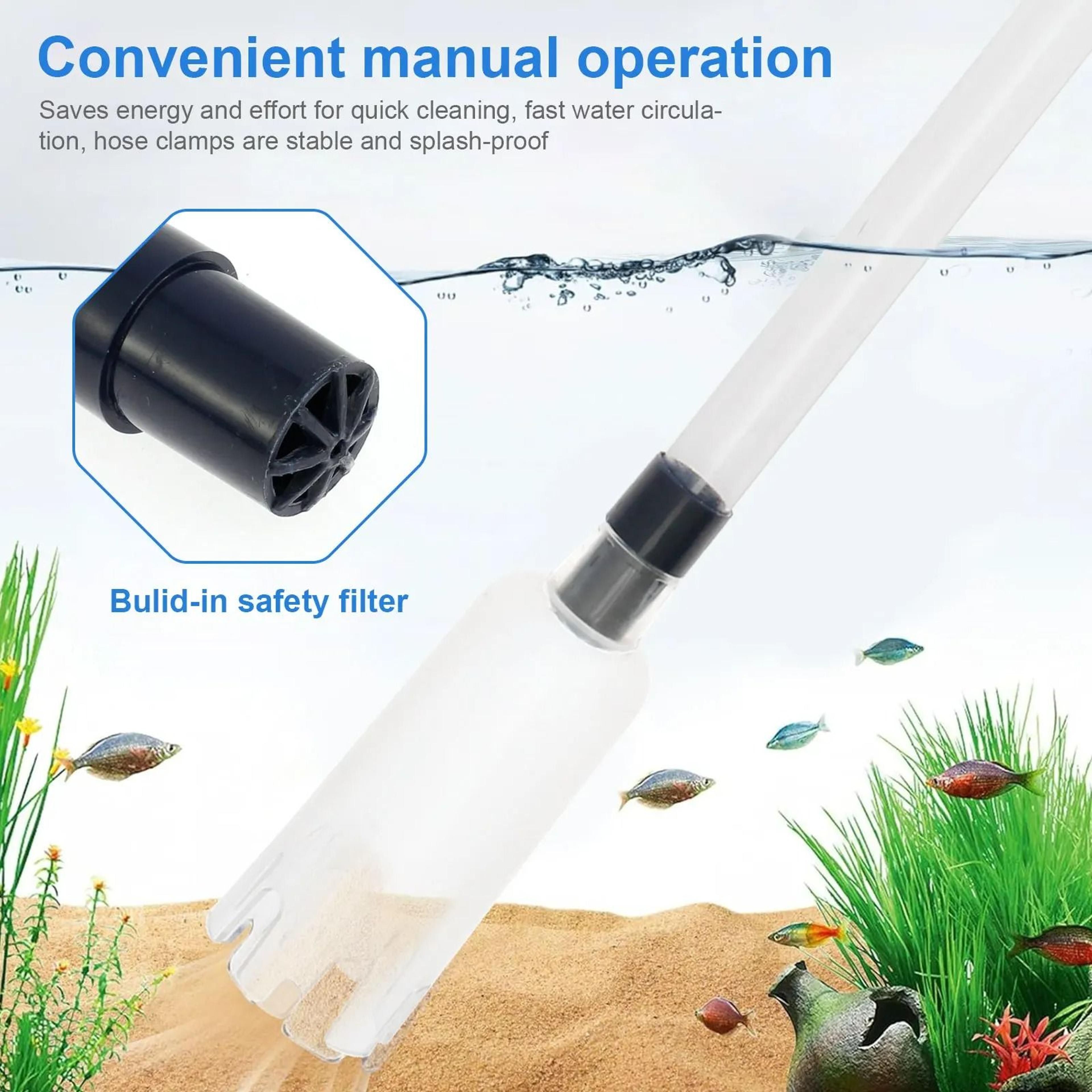 4in1 Efficient Aquarium Vacuum  Water Change Siphon Filter 3