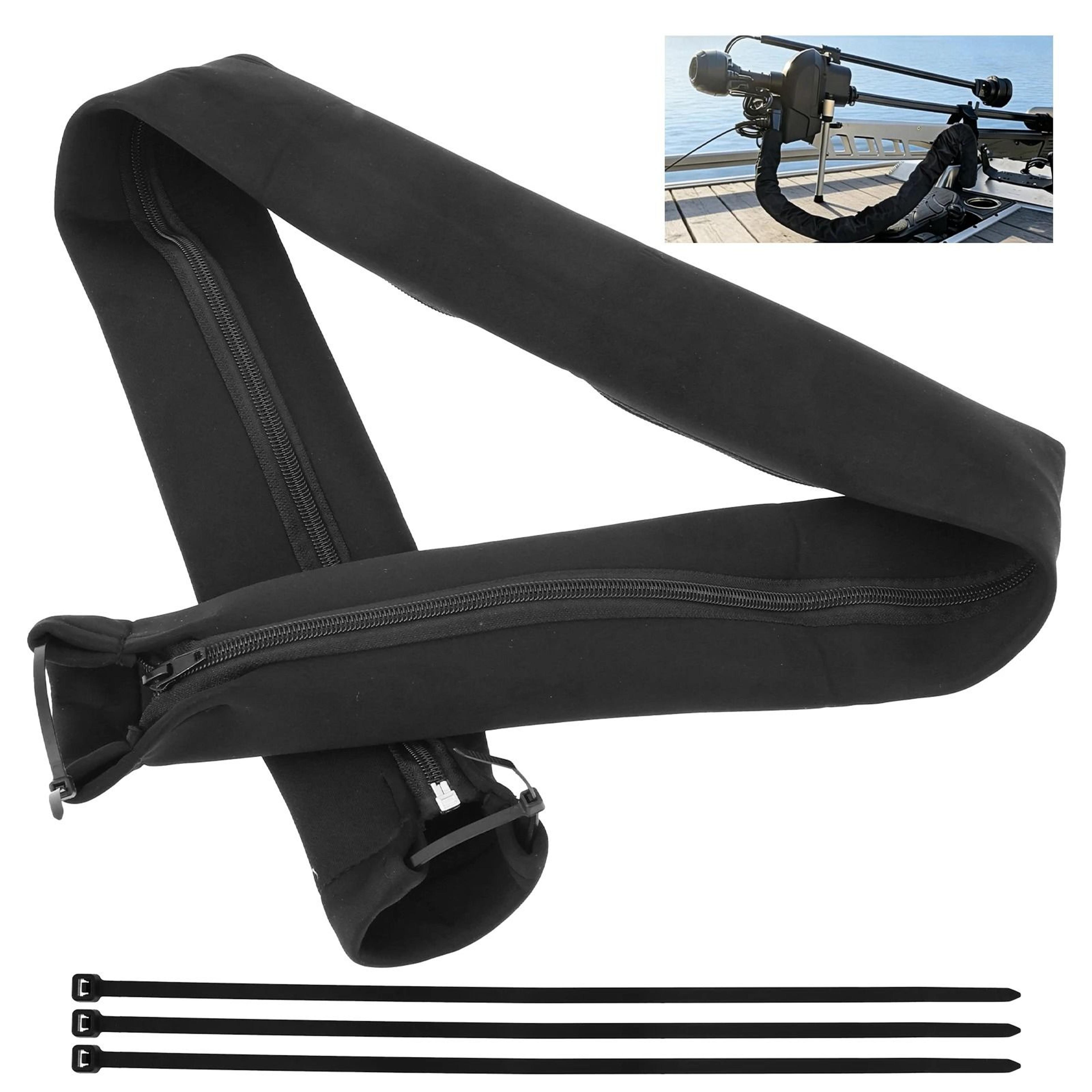 47-inch zippered marine outboard motor rigging sleeve & cord protector